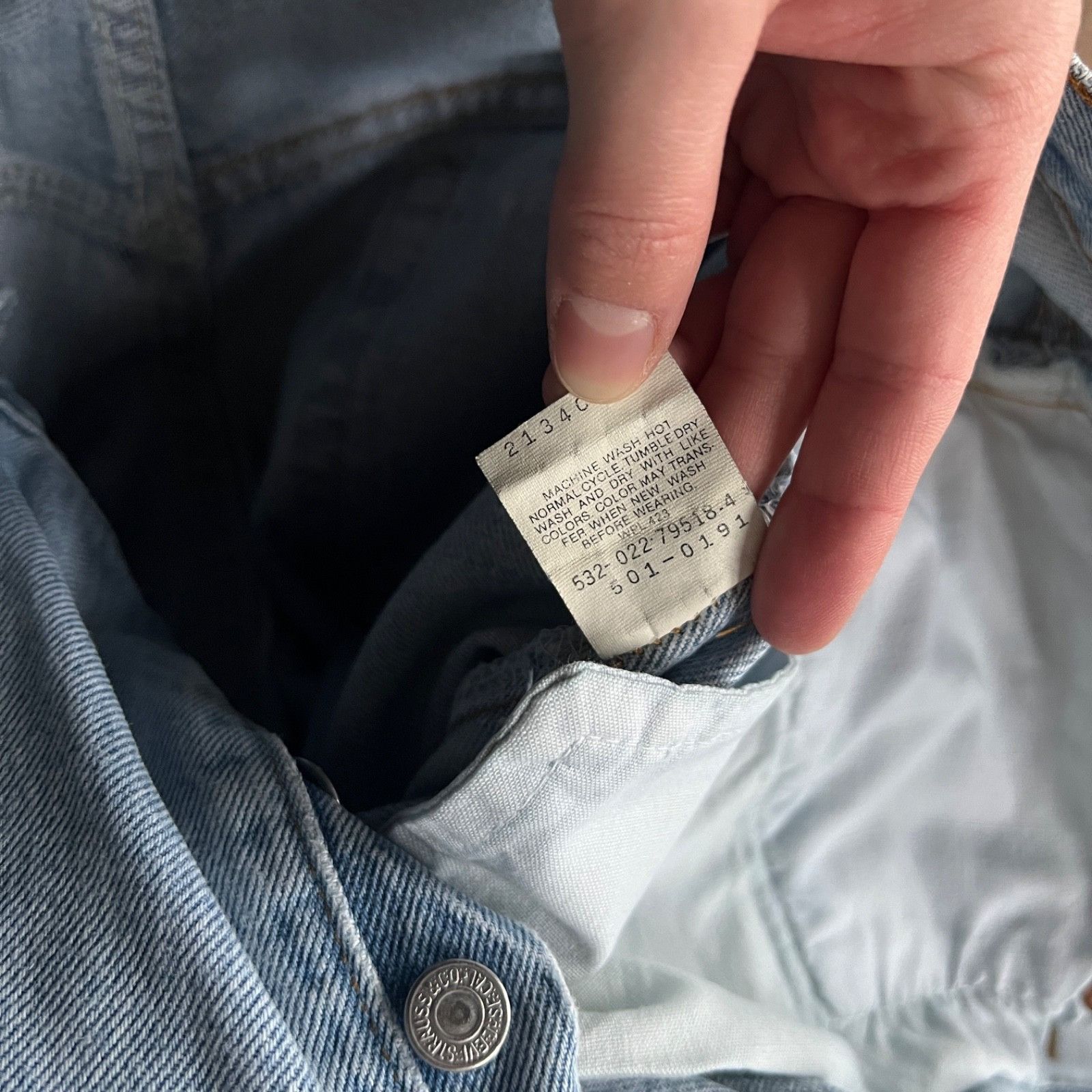 Levi's Levi’s 501 Vintage USA Made Denim Jeans 9805AC Size US 34 / EU 50 - 8 Thumbnail