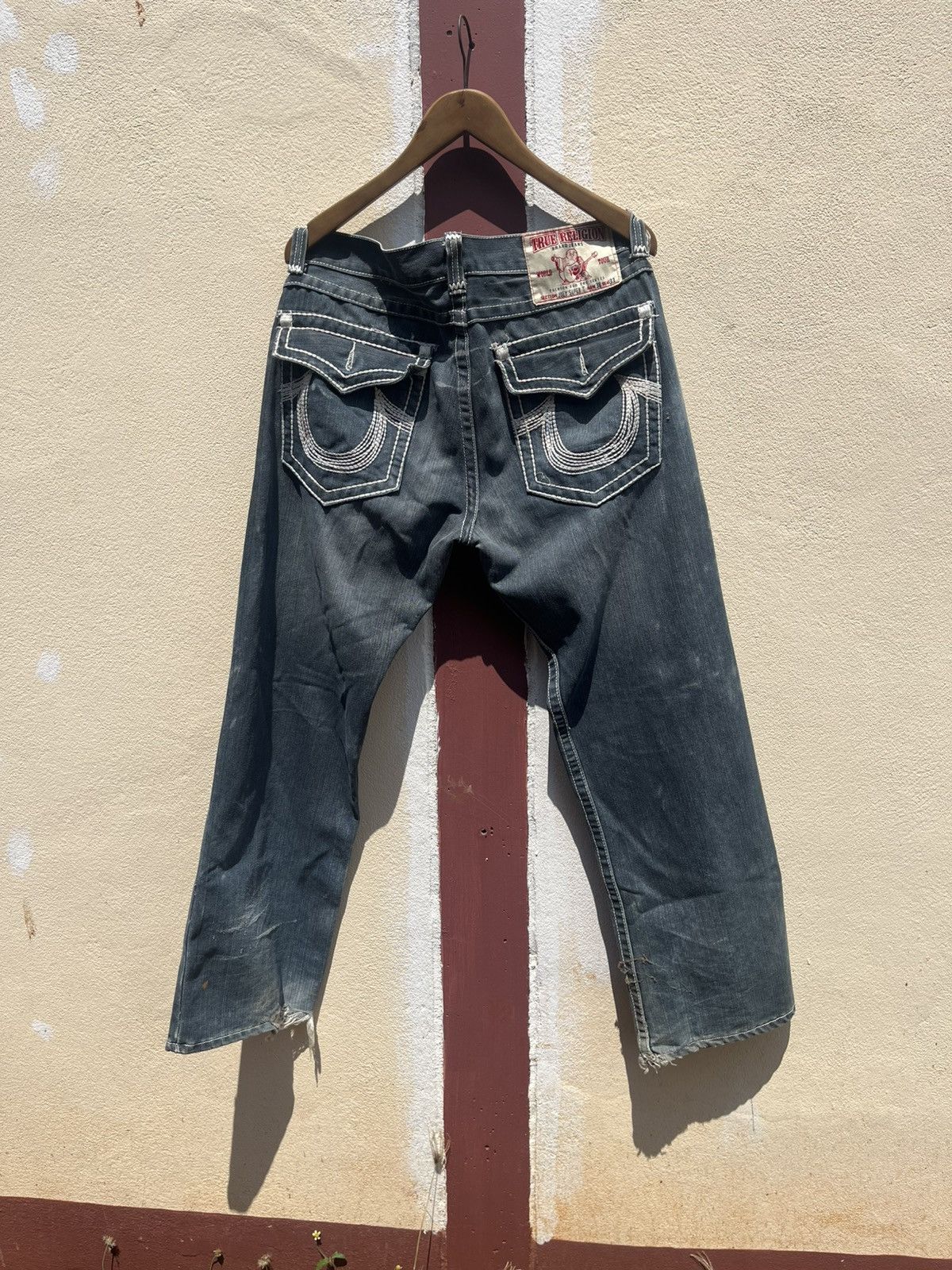 Vintage Thrashed True Religion Baggy Straight – Super T Stitch Size US 36 / EU 52 - 5 Thumbnail