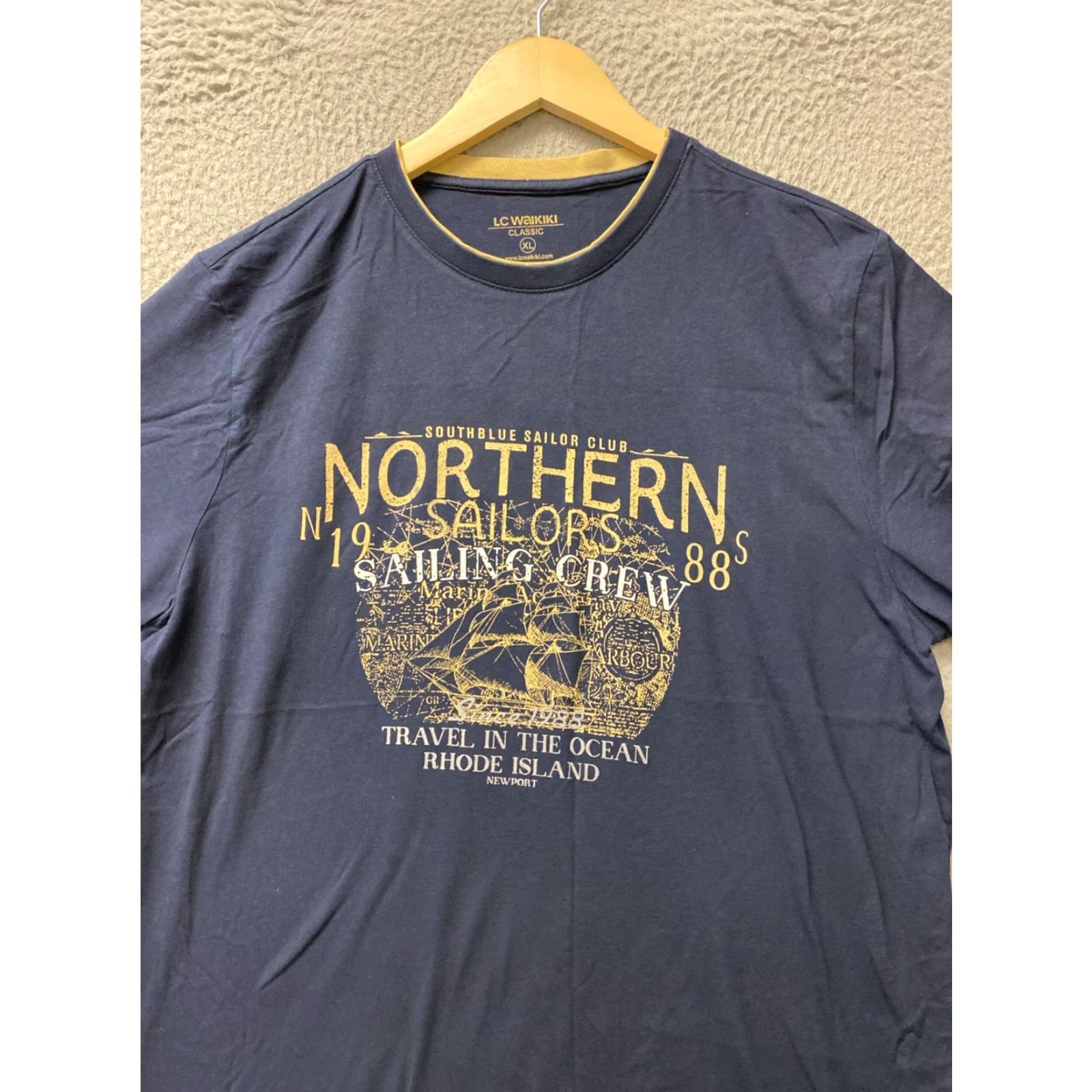 Vintage VINTAGE Waikiki Northern Sailors T-Shirt Men XL Navy Casual Shirt 90s Fashion Size US XL / EU 56 / 4 - 2 Thumbnail