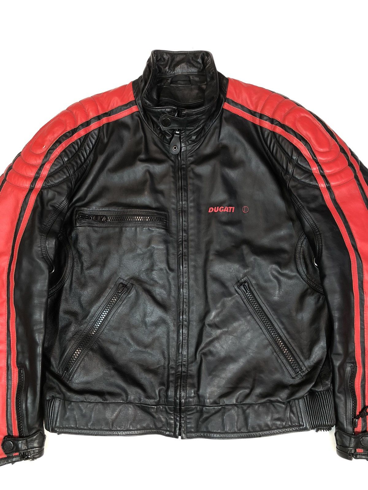 Ducati × Ferrari × Honda Ducati Dainese Motorcycle Moto leather jacket Racing Size US L / EU 52-54 / 3 - 6 Thumbnail