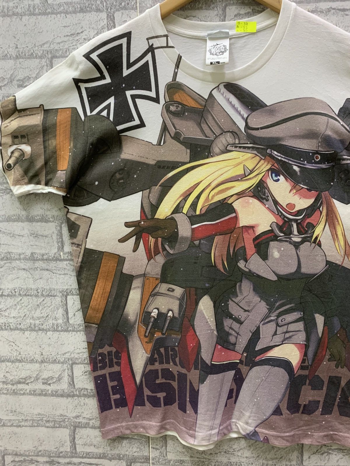 Anime VERY RARE!!! BISMARCK ALLOVERPRINT JAPANESE ANIME T-SHIRTS Size US XL / EU 56 / 4 - 3 Thumbnail