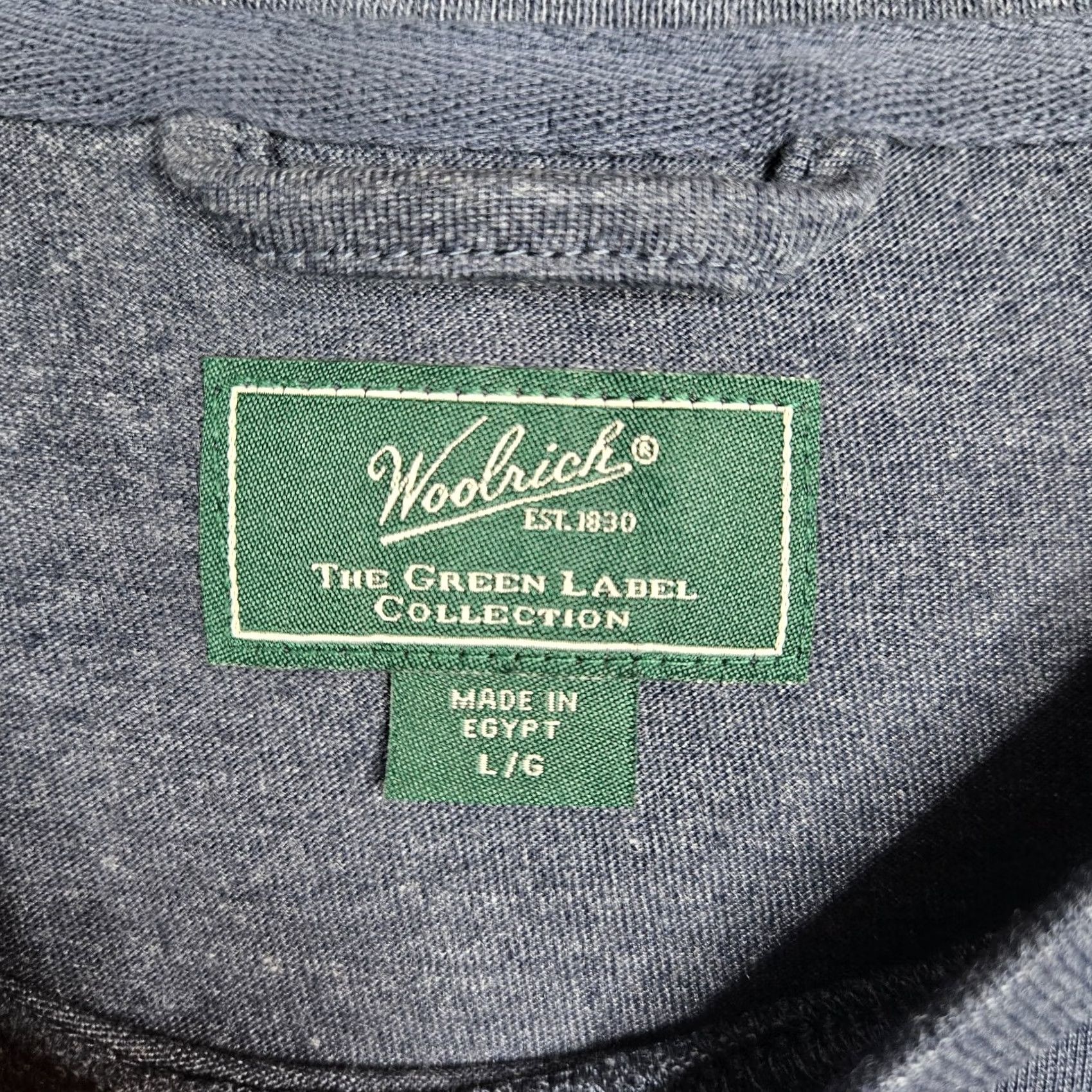 Vintage Woolrich The Green Label Collection Men's Blue Long Sleeve Pocket Tee Sz L Shirt Regular Mens Crew Neck Pocket Tee Blue Woolrich Shirt L Mens Size US L / EU 52-54 / 3 - 3 Thumbnail