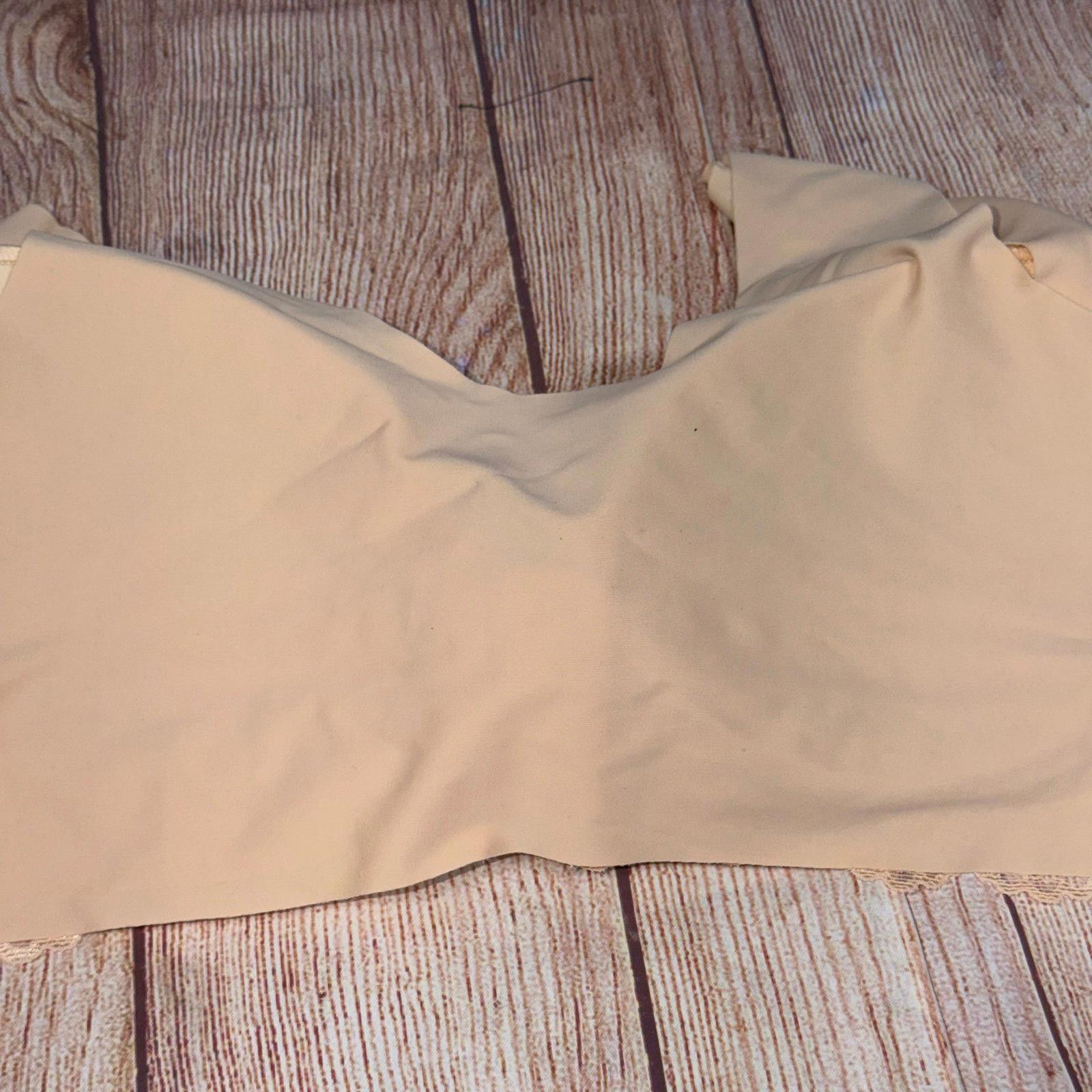 Other Beige Lace Trimmed XL Front Closure Bra Size ONE SIZE - 7 Thumbnail