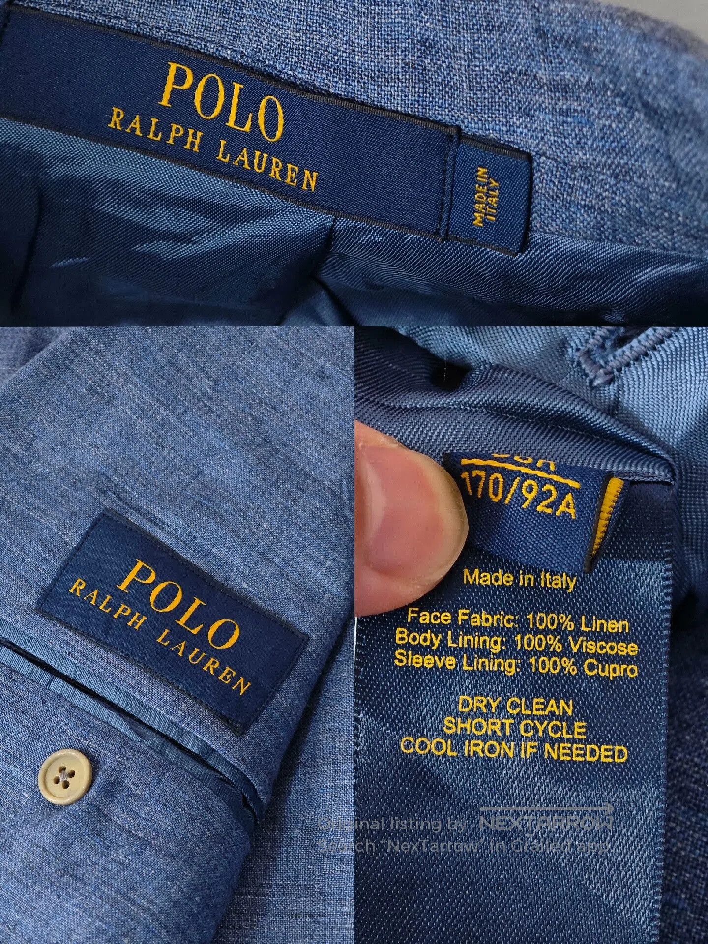 RRL Ralph Lauren Ralph Lauren Linen Casual Suit Jacket. Size US M / EU 48-50 / 2 - 4 Thumbnail