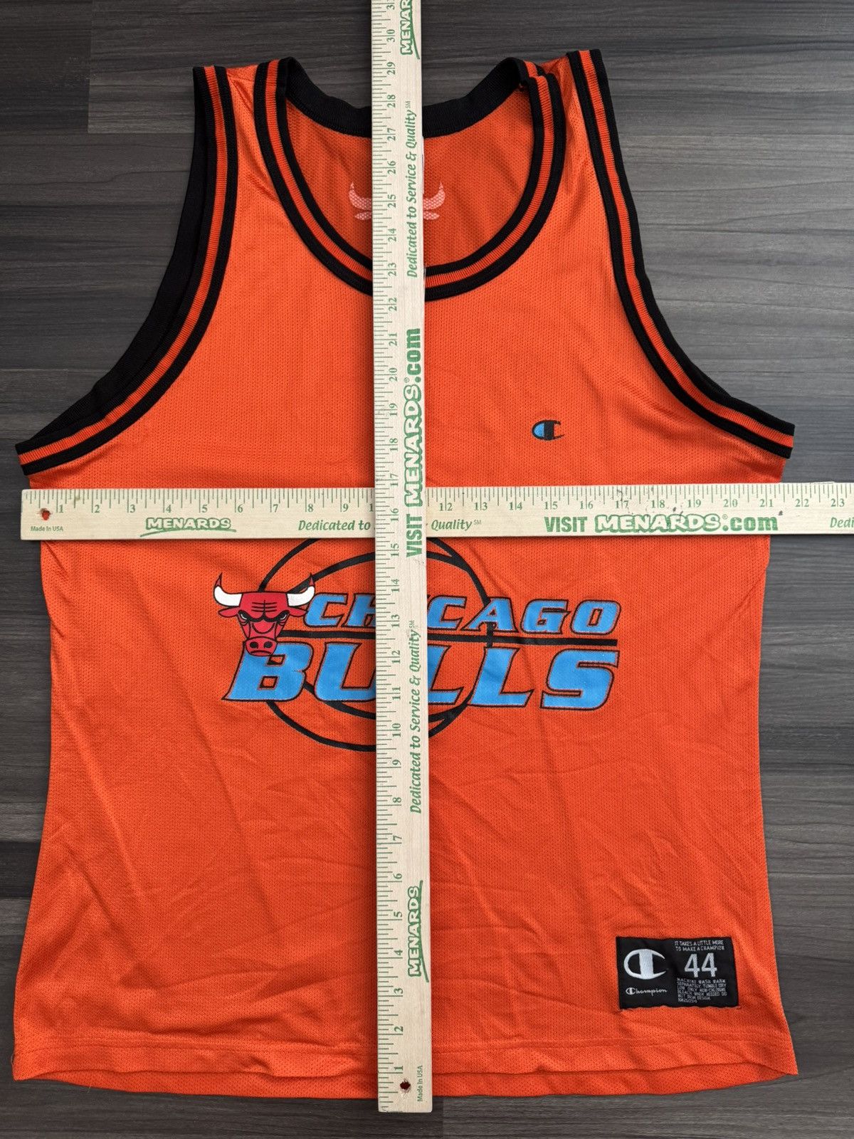 Champion × Vintage Vintage 90s Chicago Bulls Mesh Jersey Men’s 44 Large Size US L / EU 52-54 / 3 - 6 Thumbnail