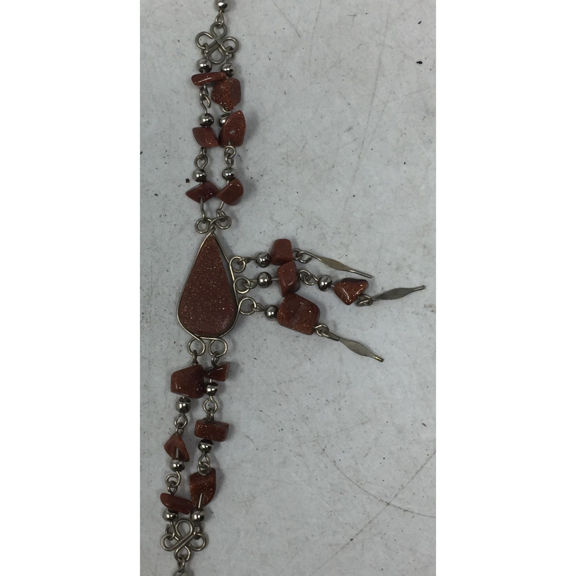 Other Women's Bracelet with Brown Sparkly Beads & Hook Clasp Size ONE SIZE - 5 Thumbnail
