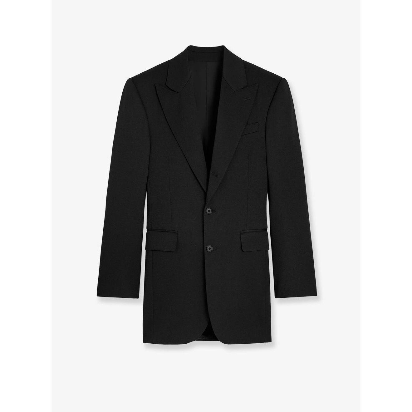 Celine CELINE $3450 Black Colonne Wool Jacket New & Authentic (Wome Size M / US 6-8 / IT 42-44 - 1 Thumbnail