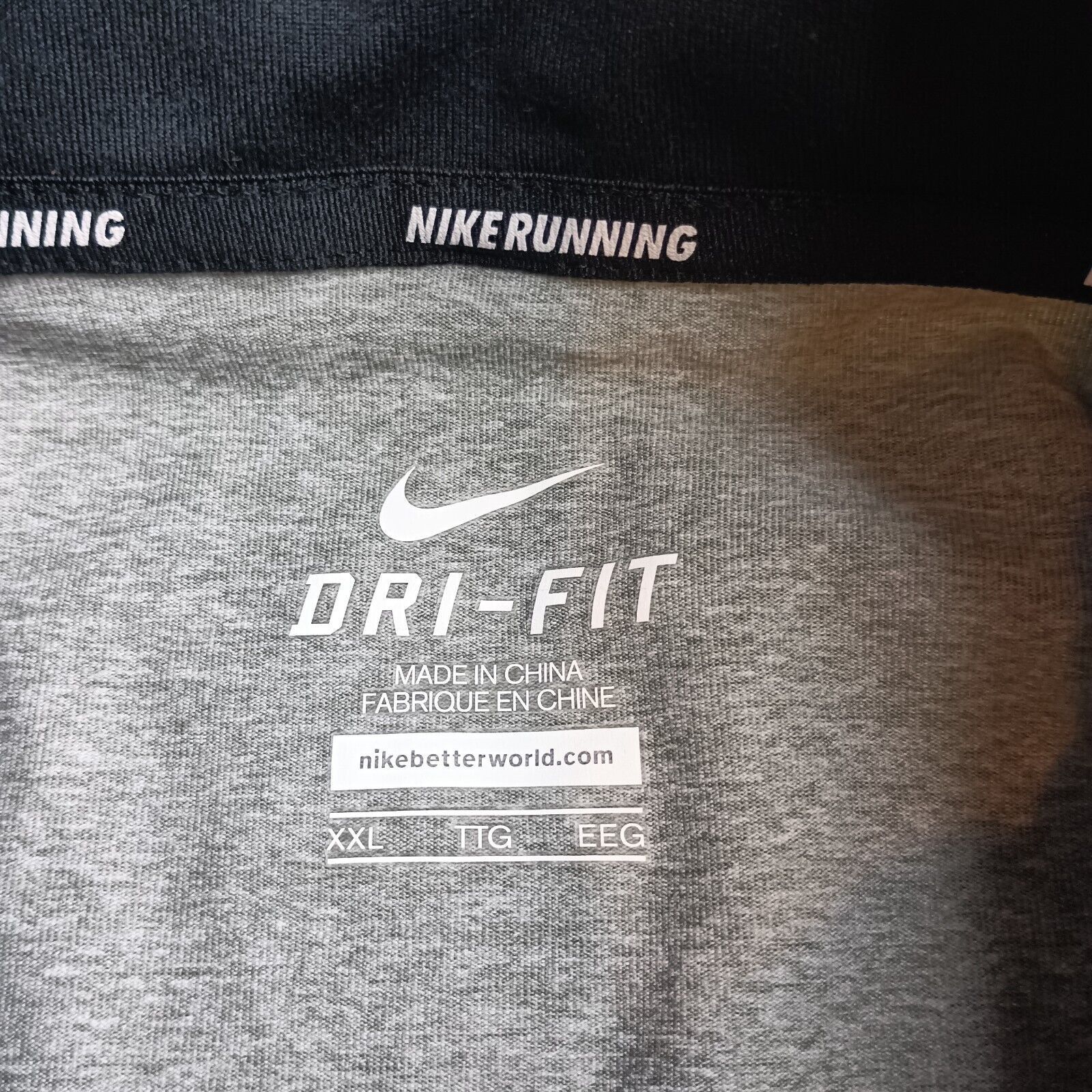 Nike Nike Running 1/4 Zip Pullover Shirt Men's 2XL Gray Dri-Fit Size US XXL / EU 58 / 5 - 4 Thumbnail