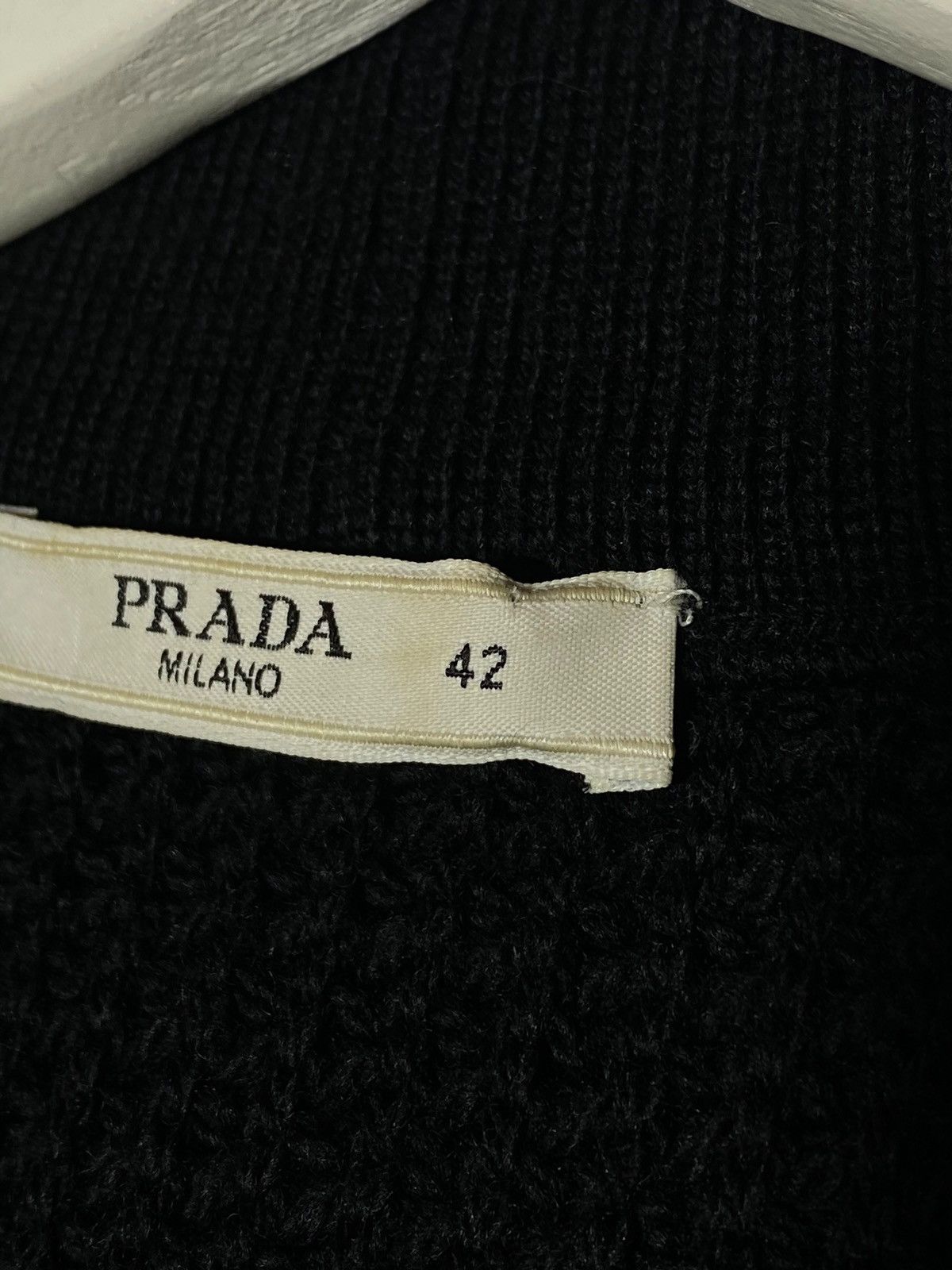Prada Prada 2010 Wool Knit Cardigan With Polyurethane Details Size M / US 6-8 / IT 42-44 - 15 Thumbnail