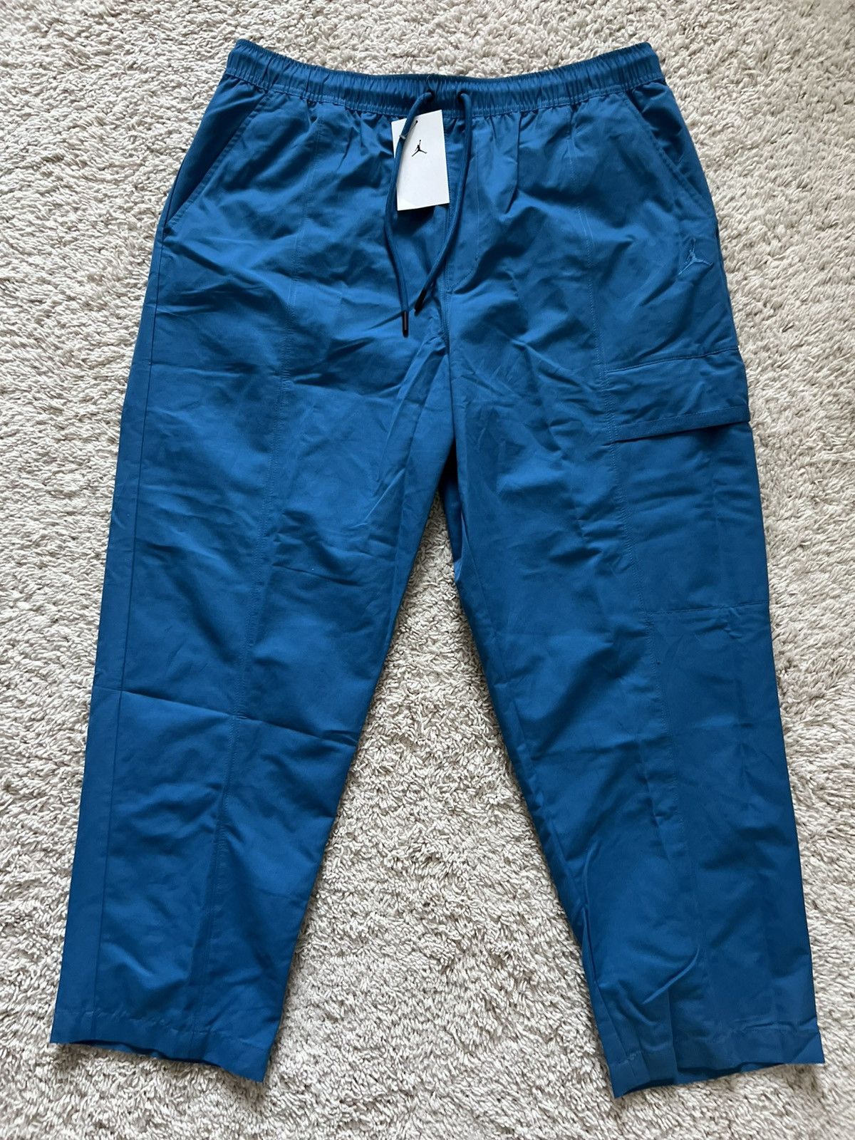 Jordan Brand Jordan Nike Air Cargo Pants Woven Straight Leg Teal Size US 34 / EU 50 - 8 Thumbnail