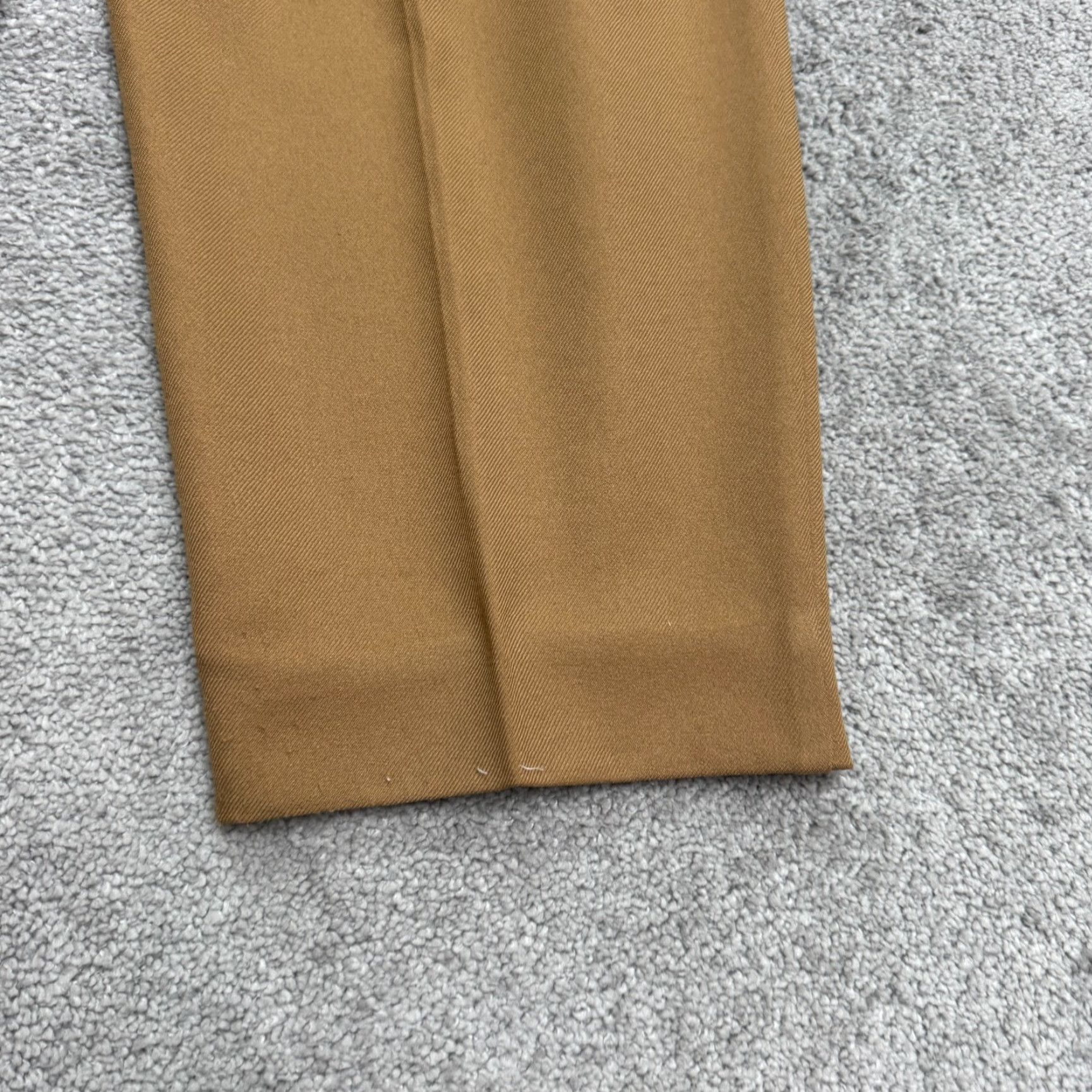 Vintage VINTAGE Alfred Dunner Pull On Cropped Dress Pants Womens 12 Camel Brown 90s Classic Size 34" / US 12 / IT 48 - 4 Thumbnail