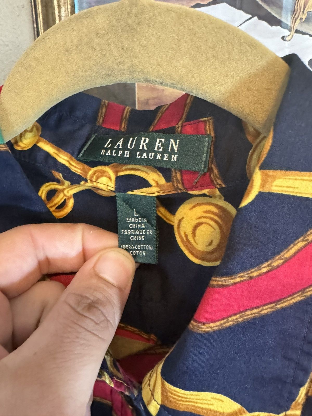 Lauren Ralph Lauren Ralph Lauren Polo Western Shirt Equestrian Horses Large Size L / US 10 / IT 46 - 4 Thumbnail