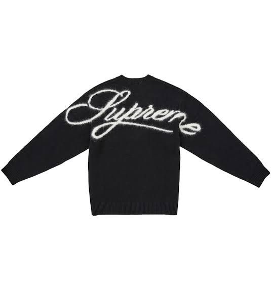 Supreme Supreme Angora Script Sweater Black Size Medium In Hand Size US M / EU 48-50 / 2 - 1 Thumbnail