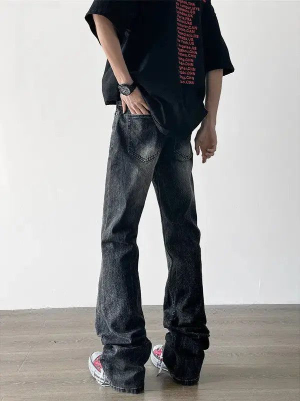 Japanese Brand Retro loose high street straight leg jeans Size US 32 / EU 48 - 5 Thumbnail