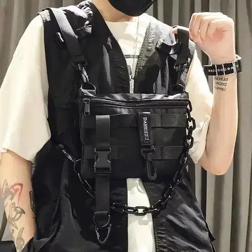 Other Tactical Chest Bag For Men Fashion Bullet Vest Streetwear Size ONE SIZE - 4 Thumbnail