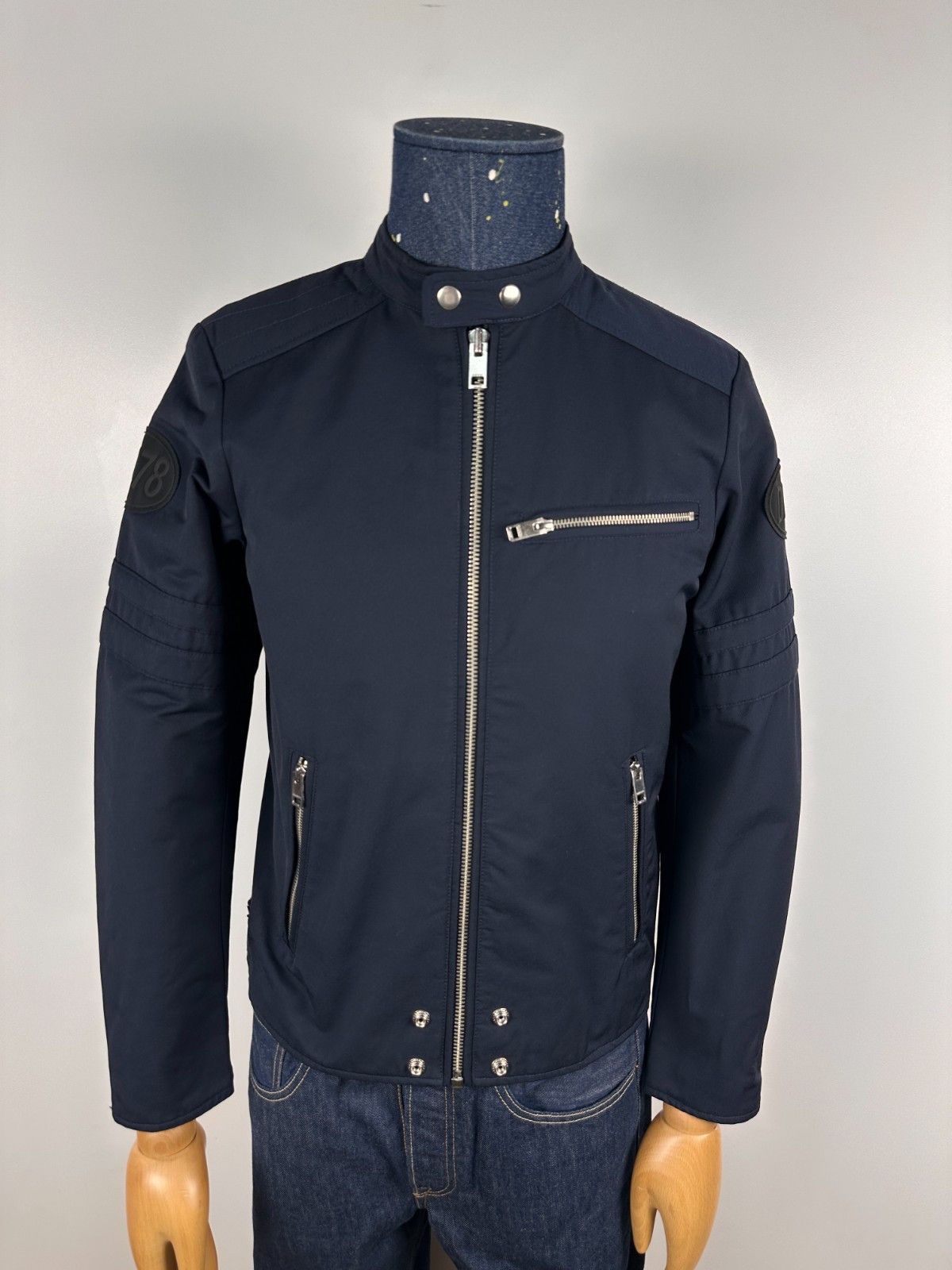 Diesel Diesel Glory Bikers Jacket Light Padded Size S Navy Size US S / EU 44-46 / 1 - 1 Thumbnail