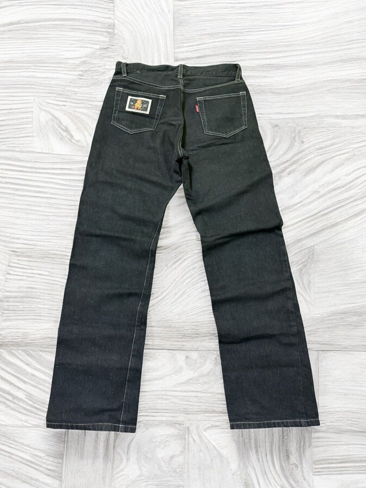 Japanese Brand × Pink House VTG Pink House Embroidered Bear Denim Jeans Size US 29 - 2 Thumbnail