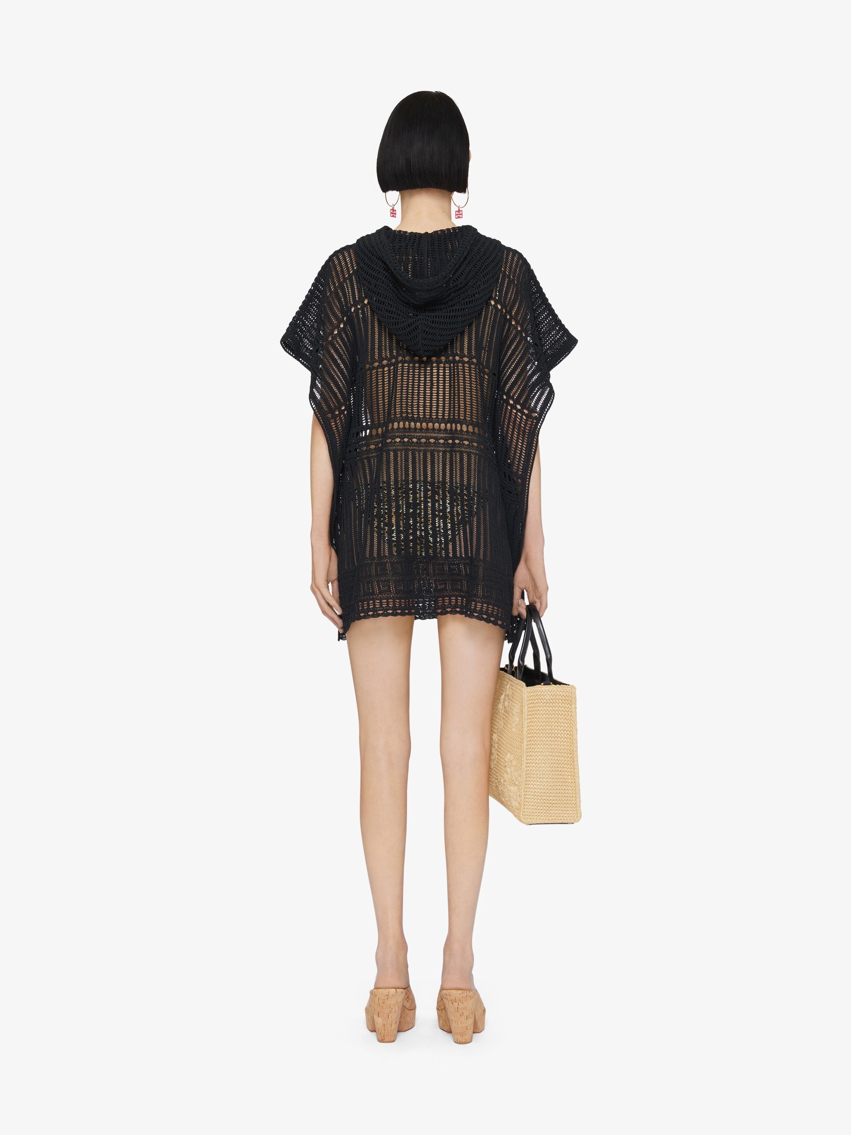 Givenchy o1w1db10825 Hooded Poncho in Black Size XS / US 0-2 / IT 36-38 - 4 Thumbnail
