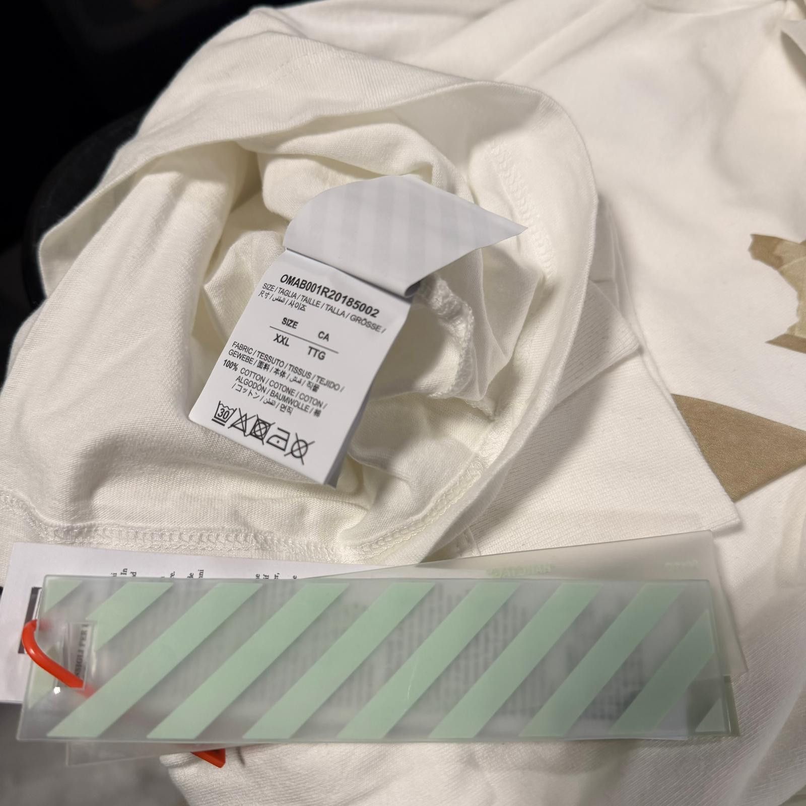 Off-White White Tape Arrows Long Sleeve T-Shirt Size US XXL / EU 58 / 5 - 9 Thumbnail
