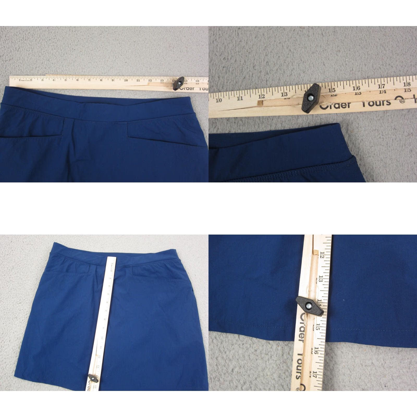 Vintage Renwick Skort Womens M Blue Knit Athletic Running Gym Short Skirt Athletic City Sports Size 32" / US 10 / IT 46 - 8 Thumbnail