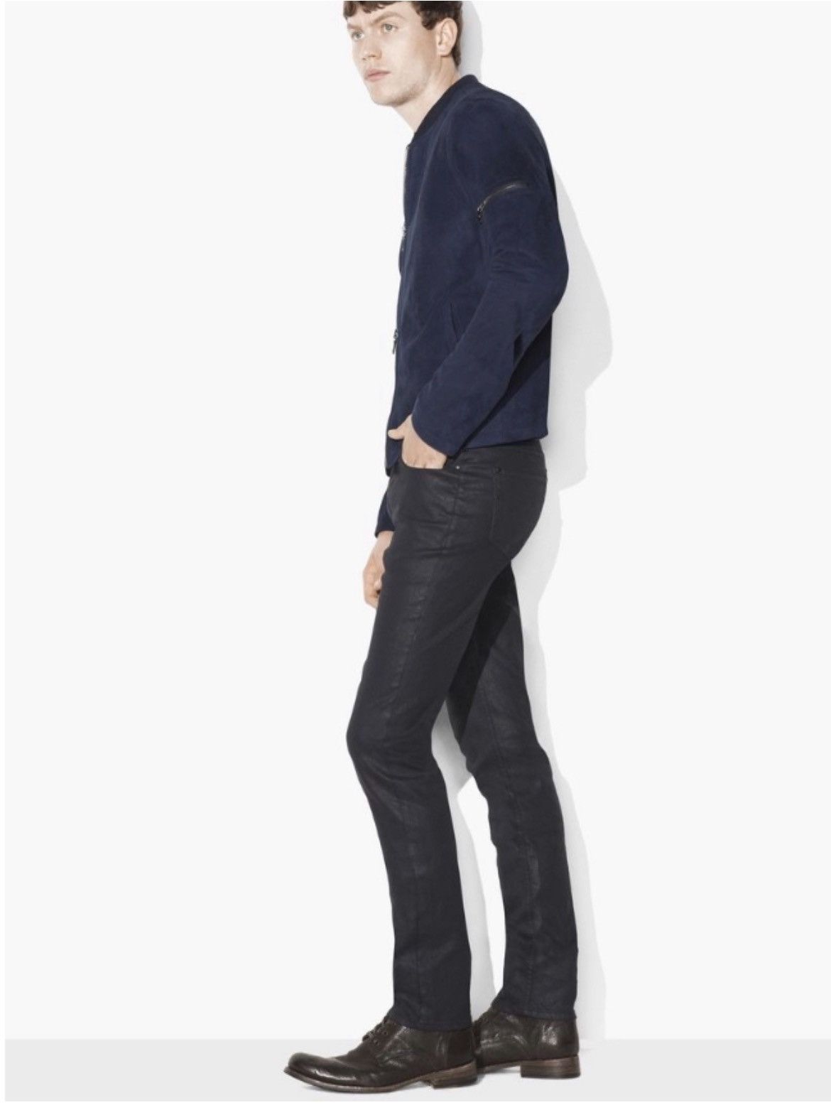 John Varvatos Suede bomber. 50 Size US M / EU 48-50 / 2 - 2 Thumbnail