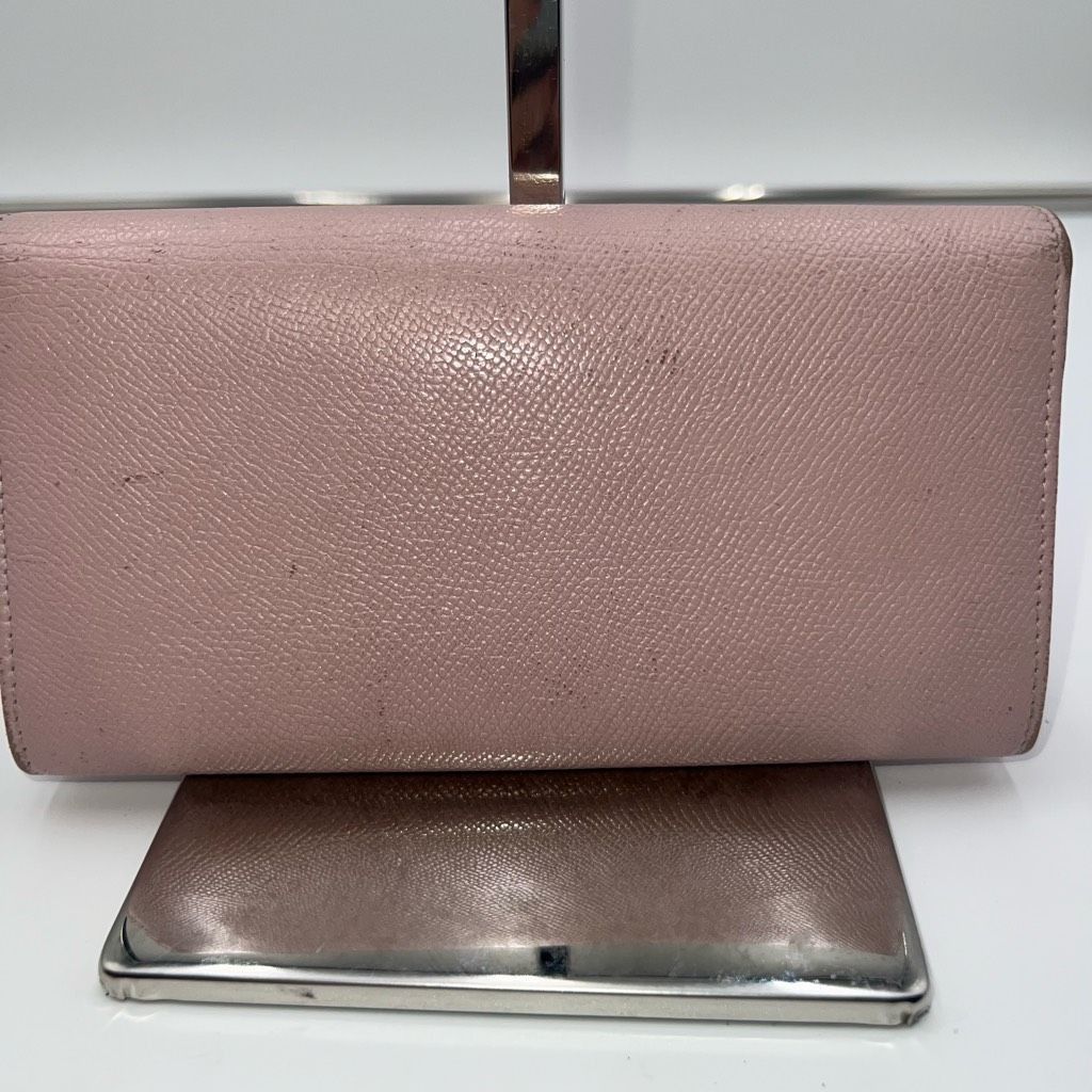 Bvlgari Bvlgari Clip Closure Long Blush Leather Wallet Size ONE SIZE - 3 Thumbnail
