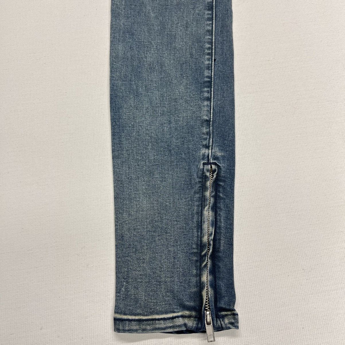 Pacsun Pacsun Jeans Blue Stacked Skinny Drawstring Zip Stripe Size US 30 / EU 46 - 3 Thumbnail