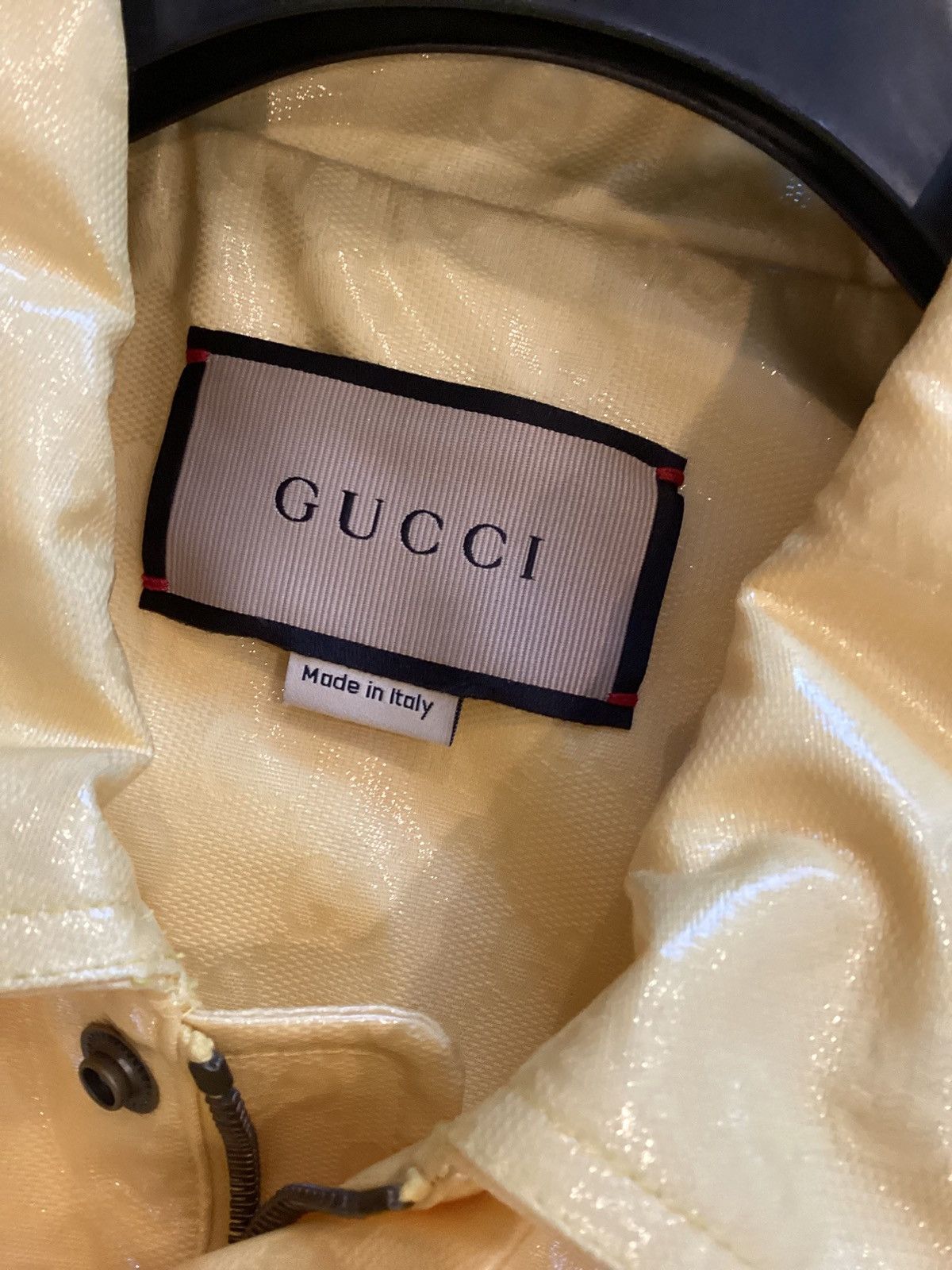 Gucci Gucci Yellow Patent Coated Cotton Sleeveless Utility Jumpsui Size US 44 / EU 60 - 5 Thumbnail