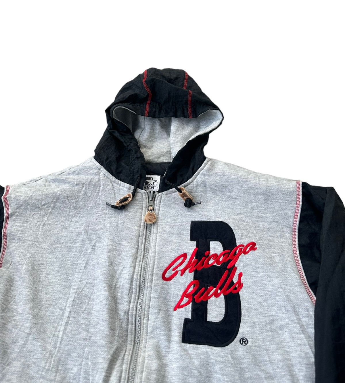 NBA × Starter Vintage NBA Chicago bulls starter reversible jacket hoodie Size US M / EU 48-50 / 2 - 8 Thumbnail