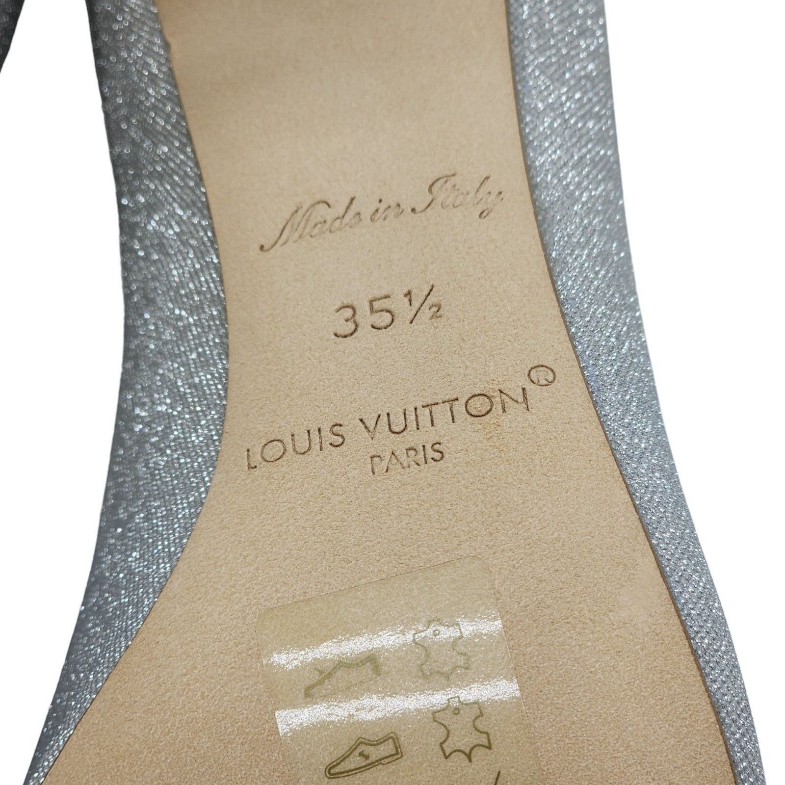 Louis Vuitton Blossom Pumps Glitter in Silver 35.5 5.5 NWB Size US 5.5 / IT 35.5 - 7 Thumbnail