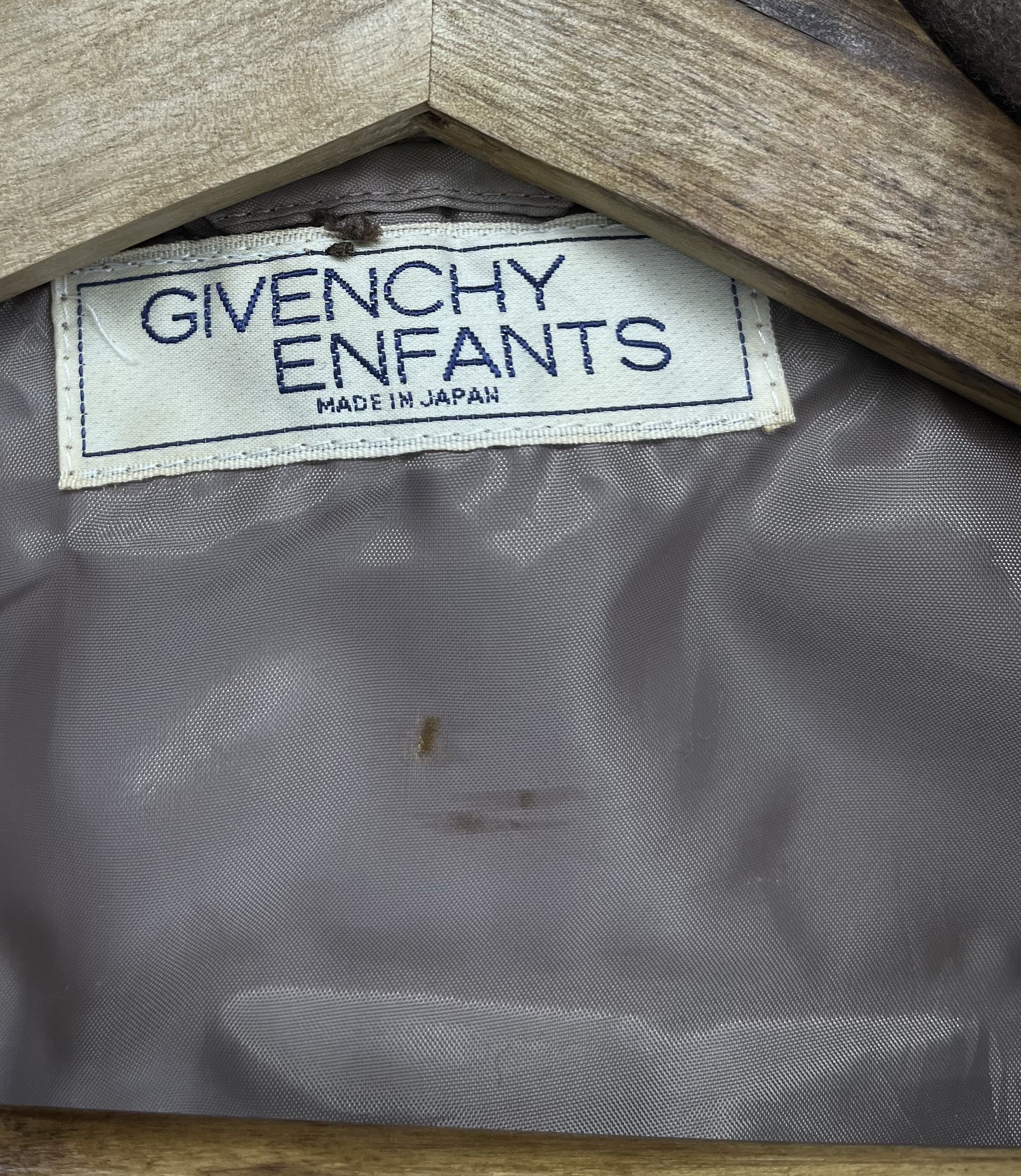 Vintage Givenchy Enfants Hooded Wool Jacket
