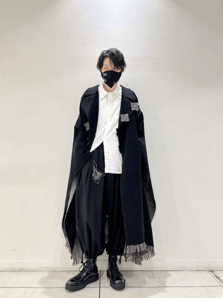Yohji Yamamoto Yohji Yamamoto Pour Homme - Tweed Check Scrap Cape Coat Size US S / EU 44-46 / 1 - 14 Thumbnail