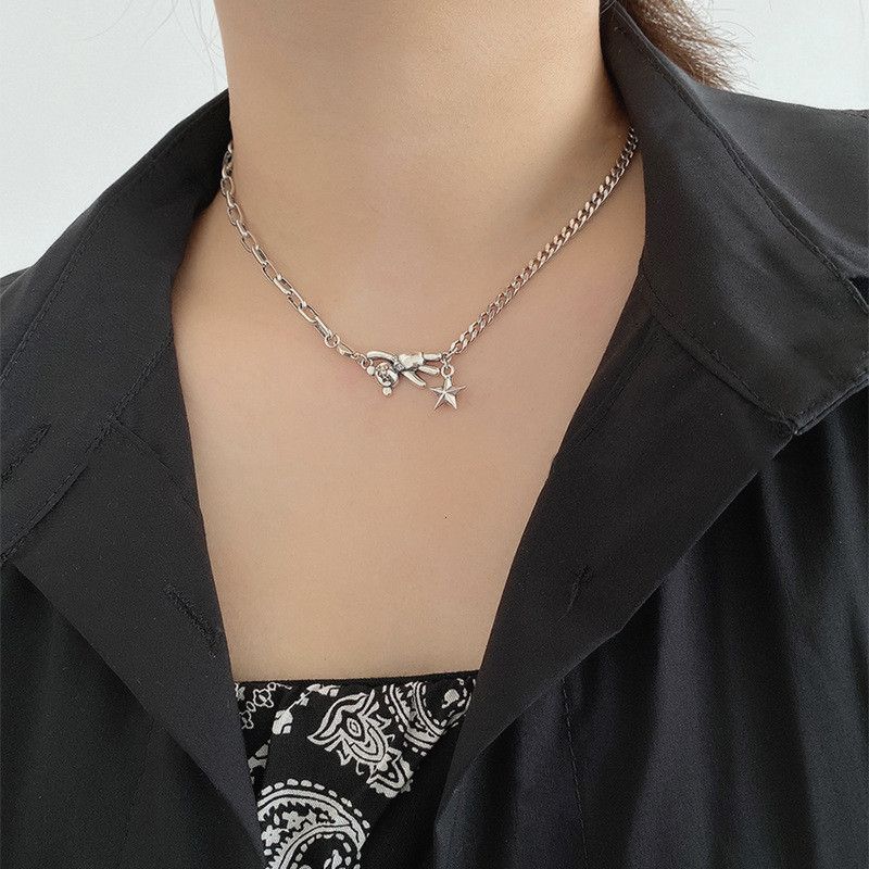 Jewelry Unique Bear Star Necklace Size ONE SIZE - 4 Thumbnail