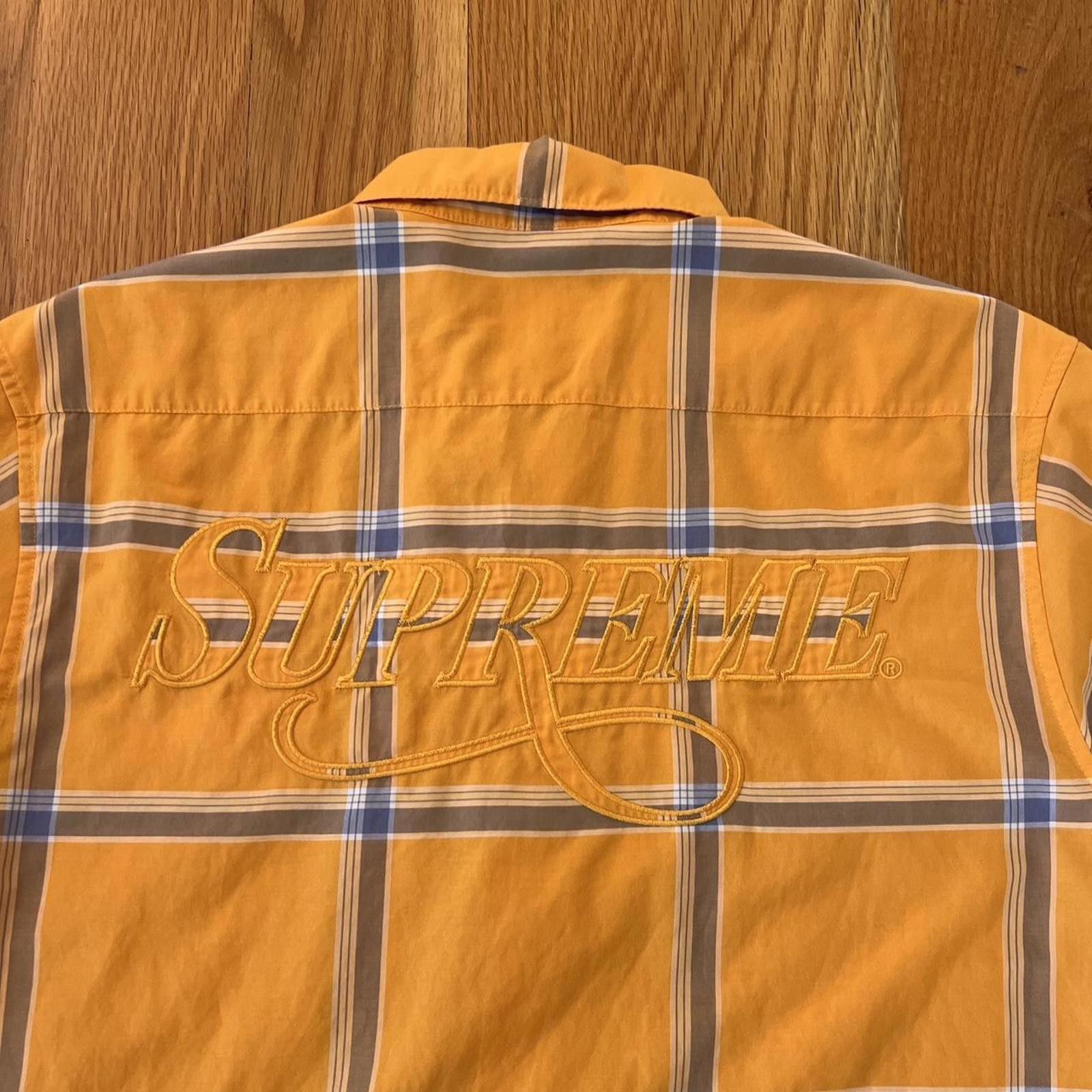 Supreme Supreme Yellow Plaid Shirt Size US M / EU 48-50 / 2 - 5 Thumbnail