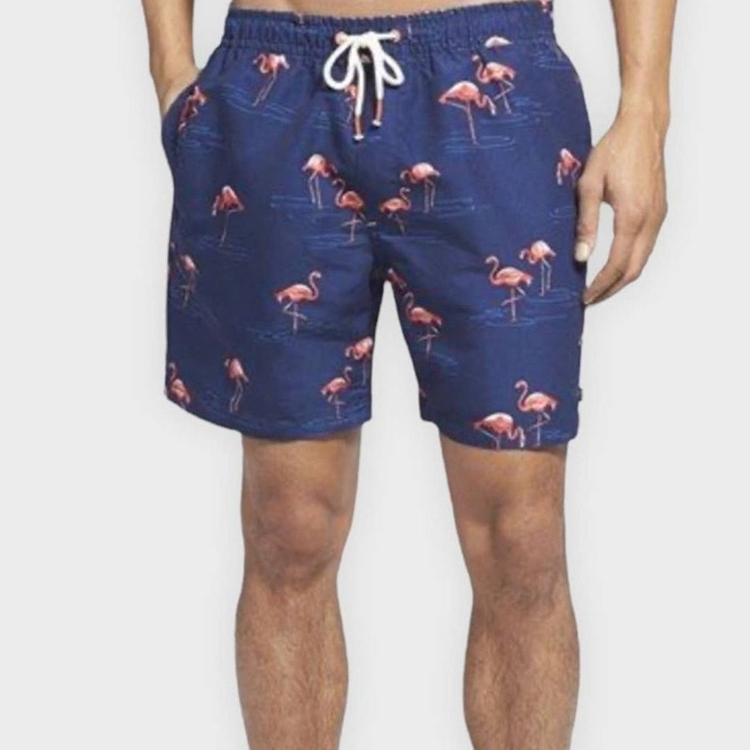 Sperry Sperry navy & pink flamingo print swim trunks size XL Size US 38 / EU 54 - 1 Thumbnail