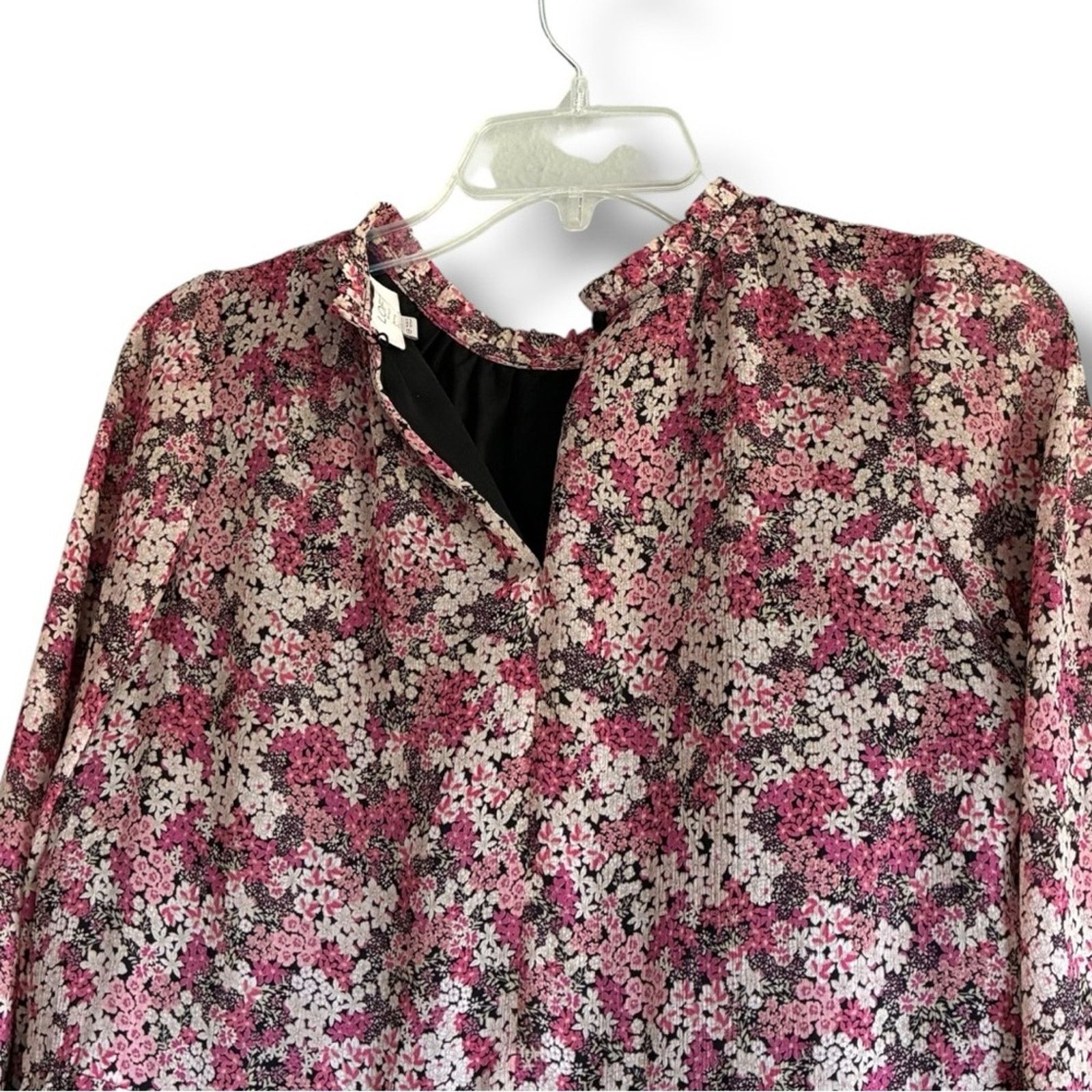 Loft LOFT Petite floral tiered long sleeve shirtdress Size XS / US 0-2 / IT 36-38 - 7 Thumbnail