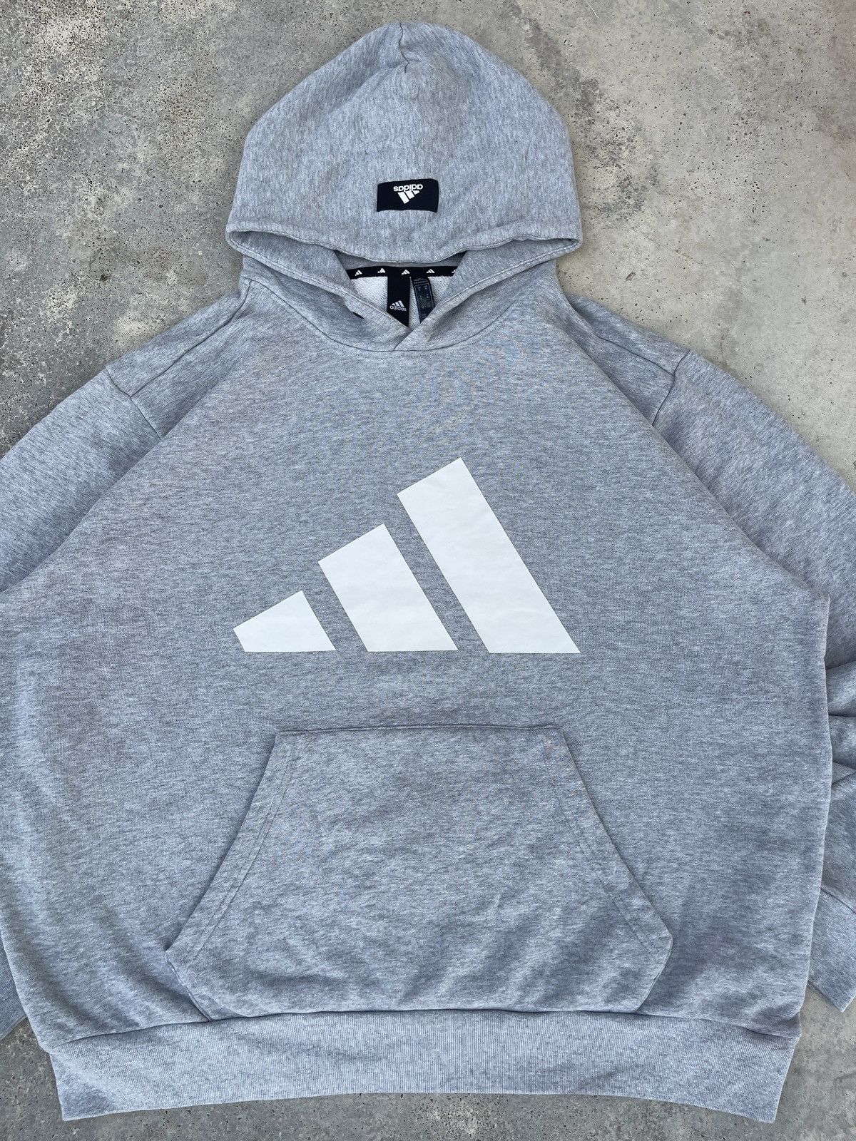 Adidas Adidas Big Logo Pullover Hoodie Size US XXL / EU 58 / 5 - 2 Thumbnail