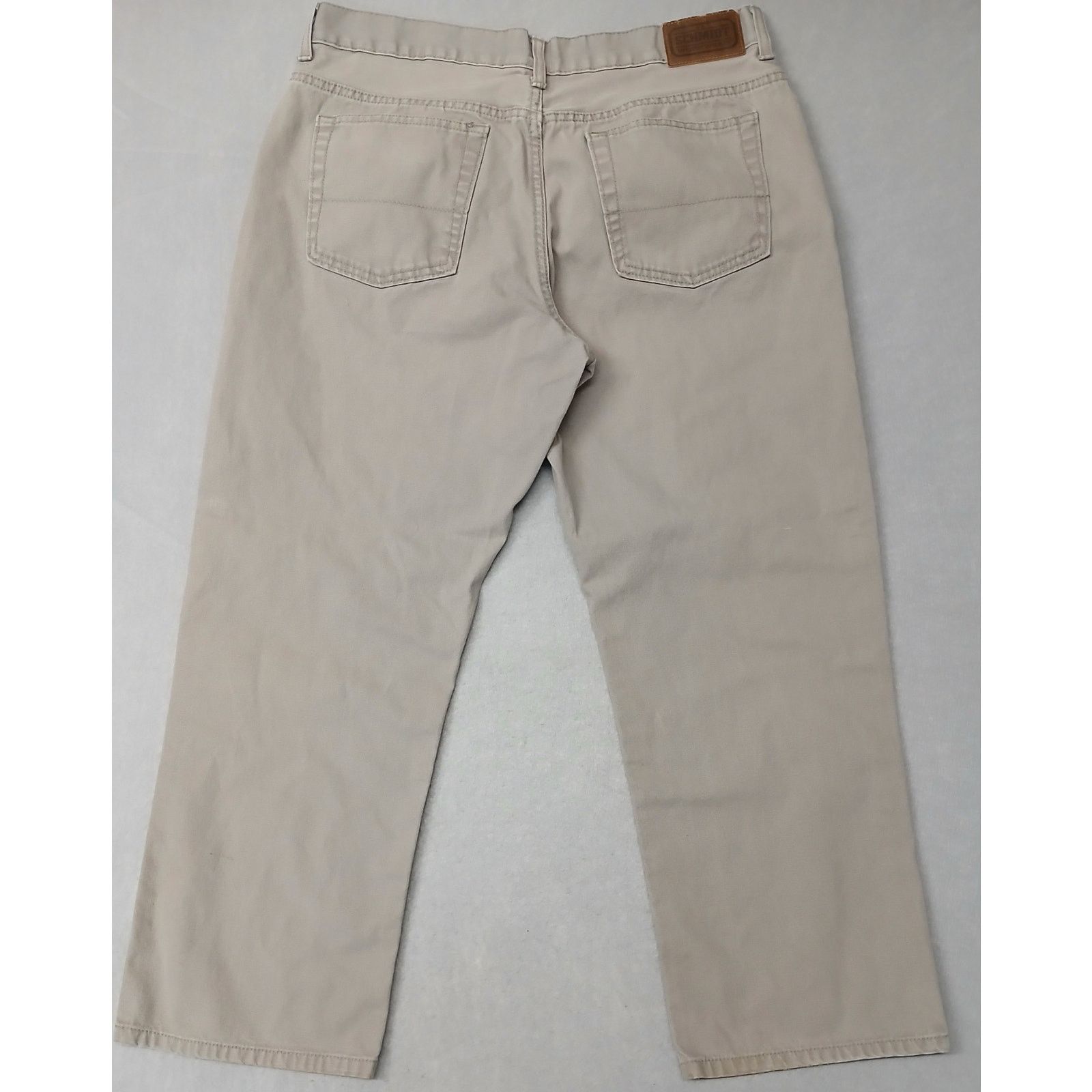 SCHMIDT C.T. Schmidt Workwear (36x30) Beige Carpenter Relaxed Jeans Size US 36 / EU 52 - 9 Thumbnail