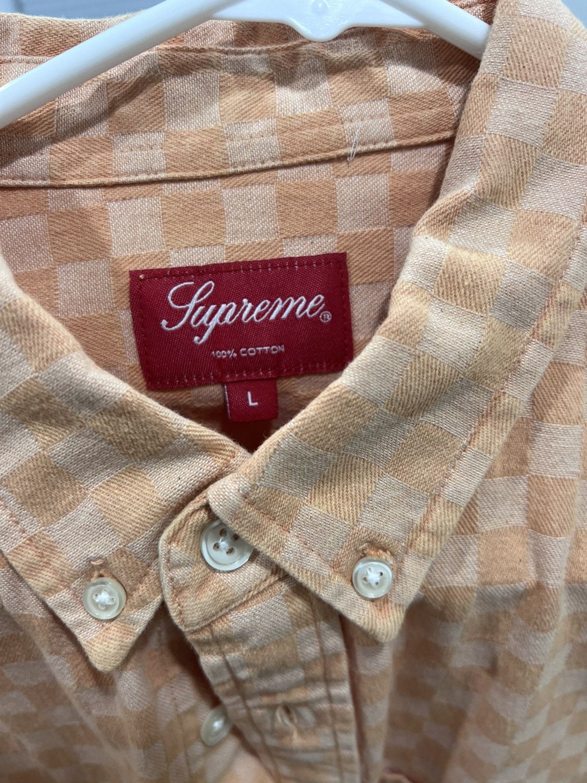 Supreme Supreme checkered denim shirt Size US L / EU 52-54 / 3 - 3 Thumbnail