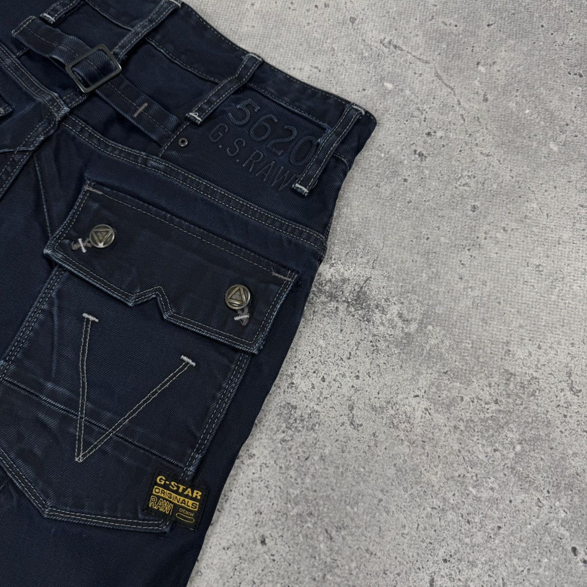 G-Star Crazy G Star RAW 5620 Double Knee Tapered Denim Jeans Size US 28 / EU 44 - 10 Thumbnail