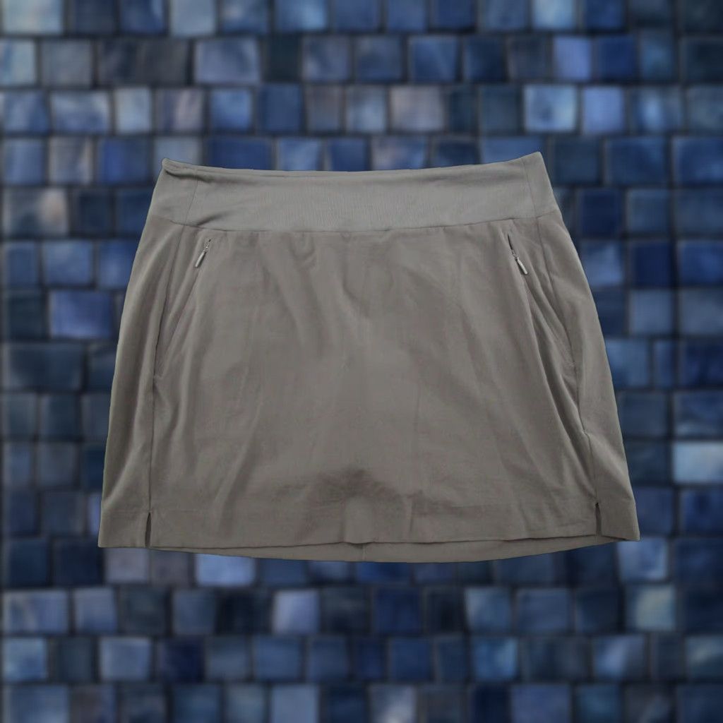 Athleta Athleta Soho Skort Featherweight Stretch Skirt Abalone Grey Size 14 Workout Athletic Activewear Skort Womens 14 Gray Spring Summer Fall Size 36" / US 14 / IT 50 - 1 Thumbnail