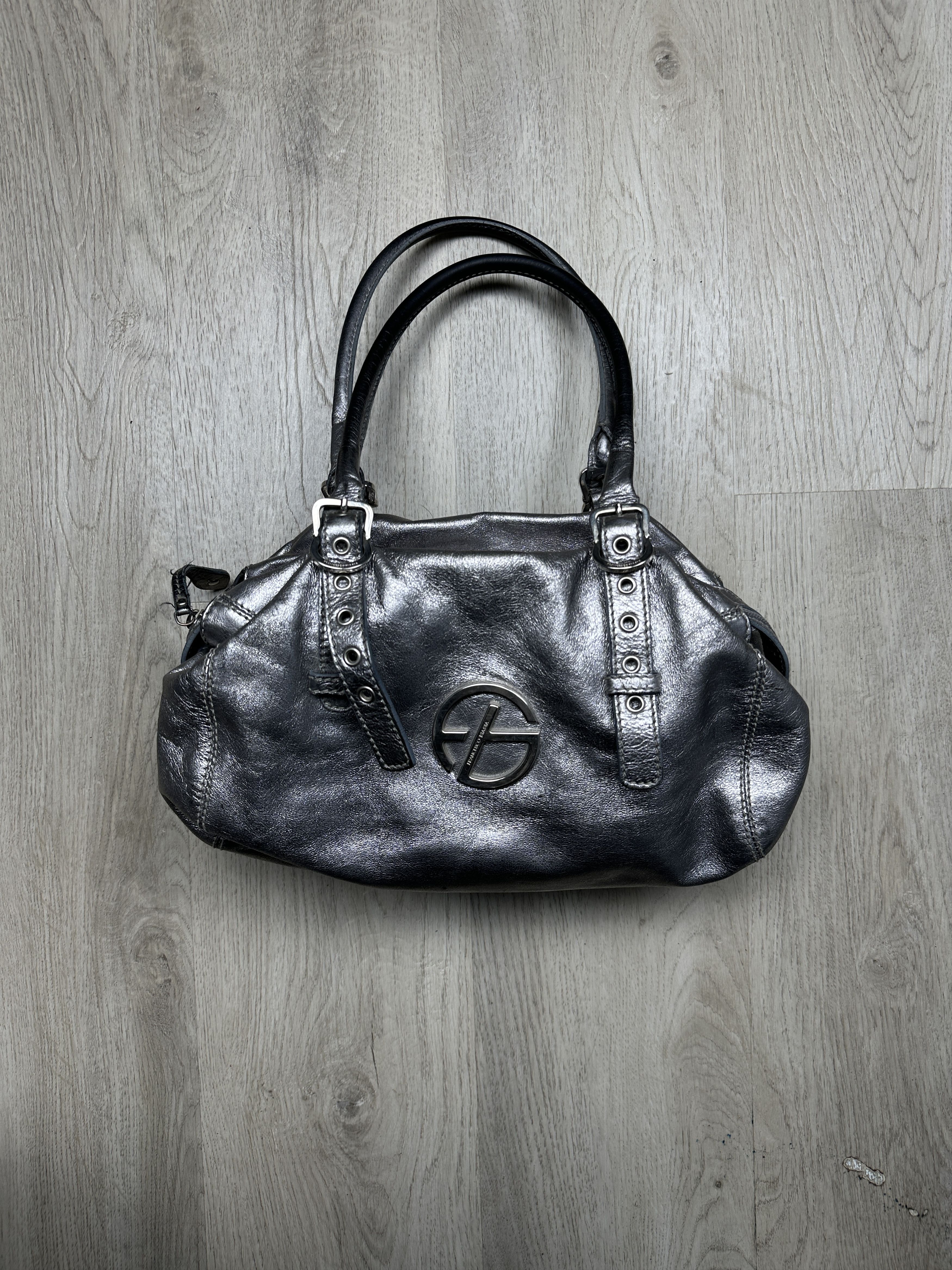 Other Francesco Biasia Handbag Shoulder Bag Leather Silver Size ONE SIZE - 1 Thumbnail