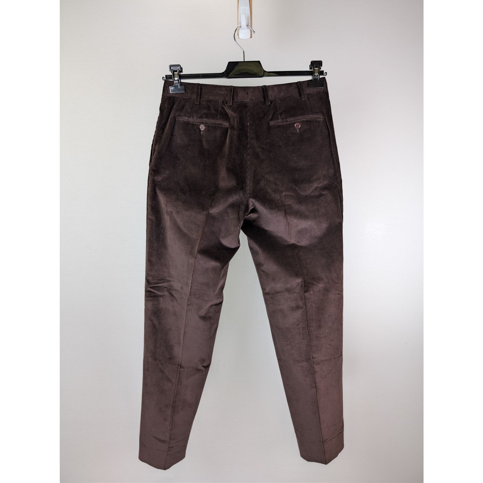 Canali o1rshd1 CC20 Corduroy Stretch Cotton Pants in Chocolate Size US 32 / EU 48 - 16 Thumbnail