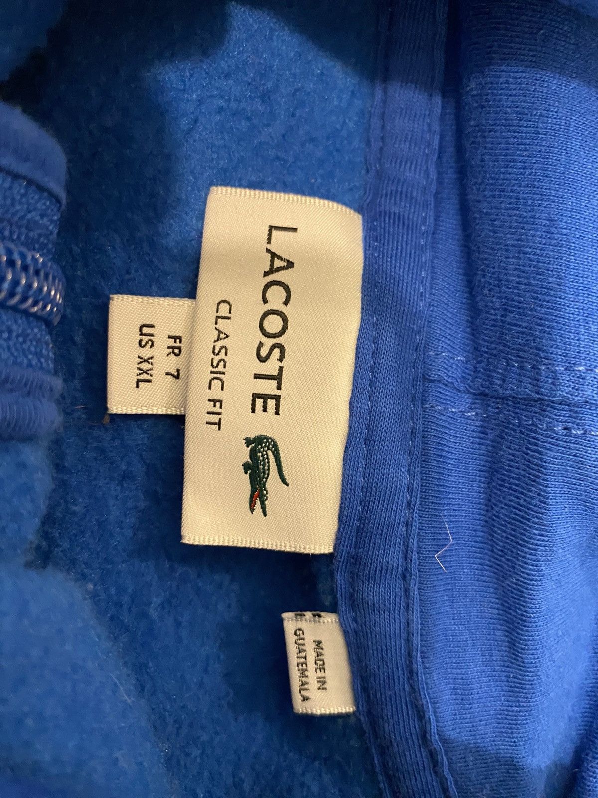 Lacoste Lacoste Classic Fit Alligator Zip-Up Hoodie Size US XXL / EU 58 / 5 - 4 Thumbnail