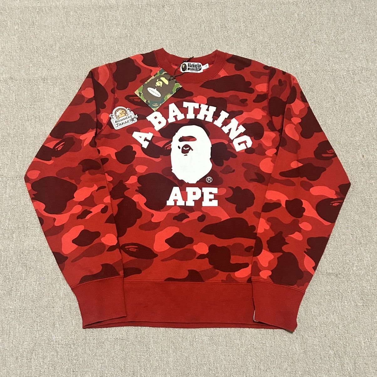 Bape Bape Color Camo College Sweatshirt Size US S / EU 44-46 / 1 - 1 Thumbnail