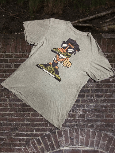 Nike × Vintage Vintage Nike Big Print Logo Drill T-Shirt Y2K Size US L / EU 52-54 / 3 - 1 Thumbnail