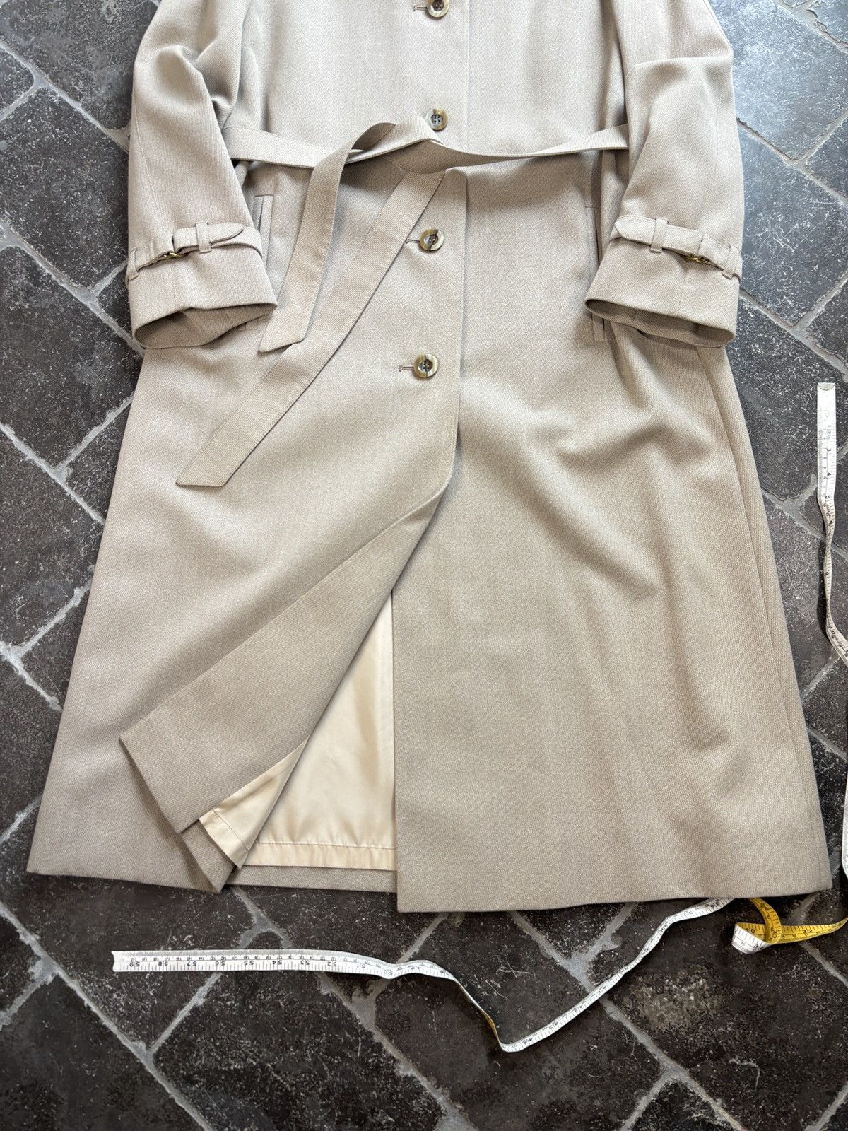 Vintage Vintage Aquascutum Coat Belted Jacket Full Length Trench 90s Size M / US 6-8 / IT 42-44 - 13 Thumbnail
