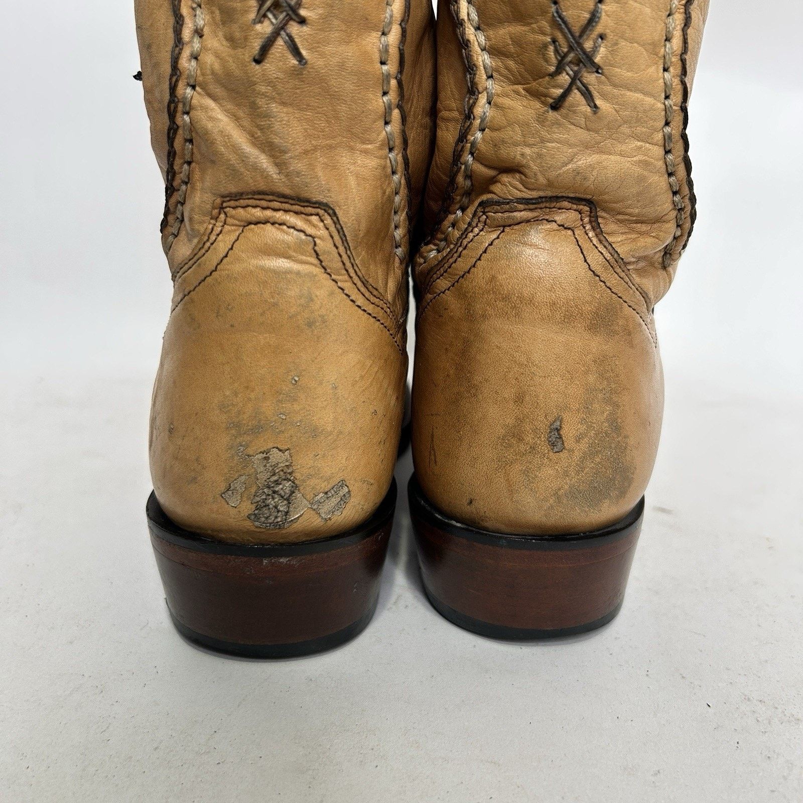Dan Post Vintage Dan Post Palamino Albany Boots “Cream” Men’s 11D Size US 11 / EU 44 - 8 Thumbnail