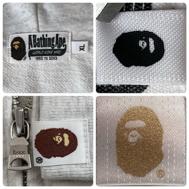 Bape BAPE head logo full zip hoodie a bathing ape Size US XL / EU 56 / 4 - 7 Thumbnail