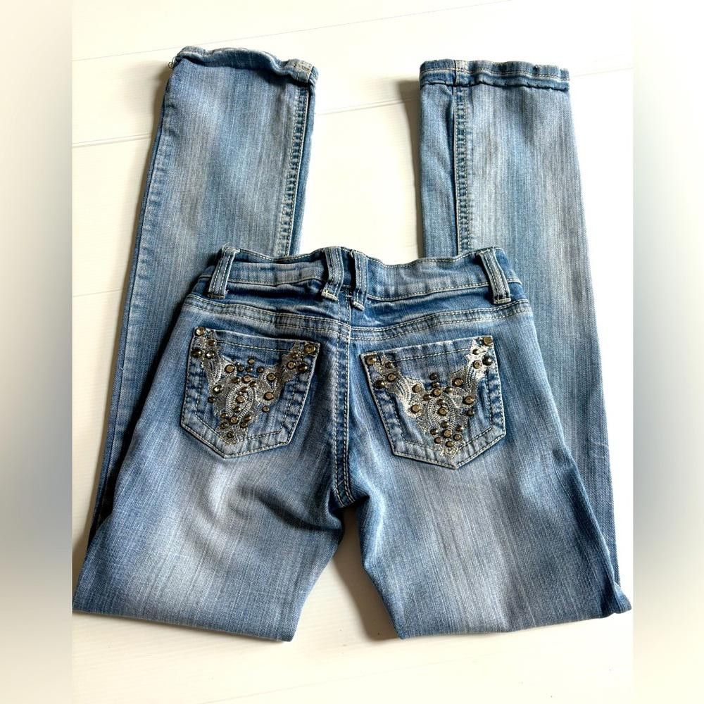 Designer Y2K Embellished Jeans Size 25" / US 0 / IT 36 - 1 Thumbnail